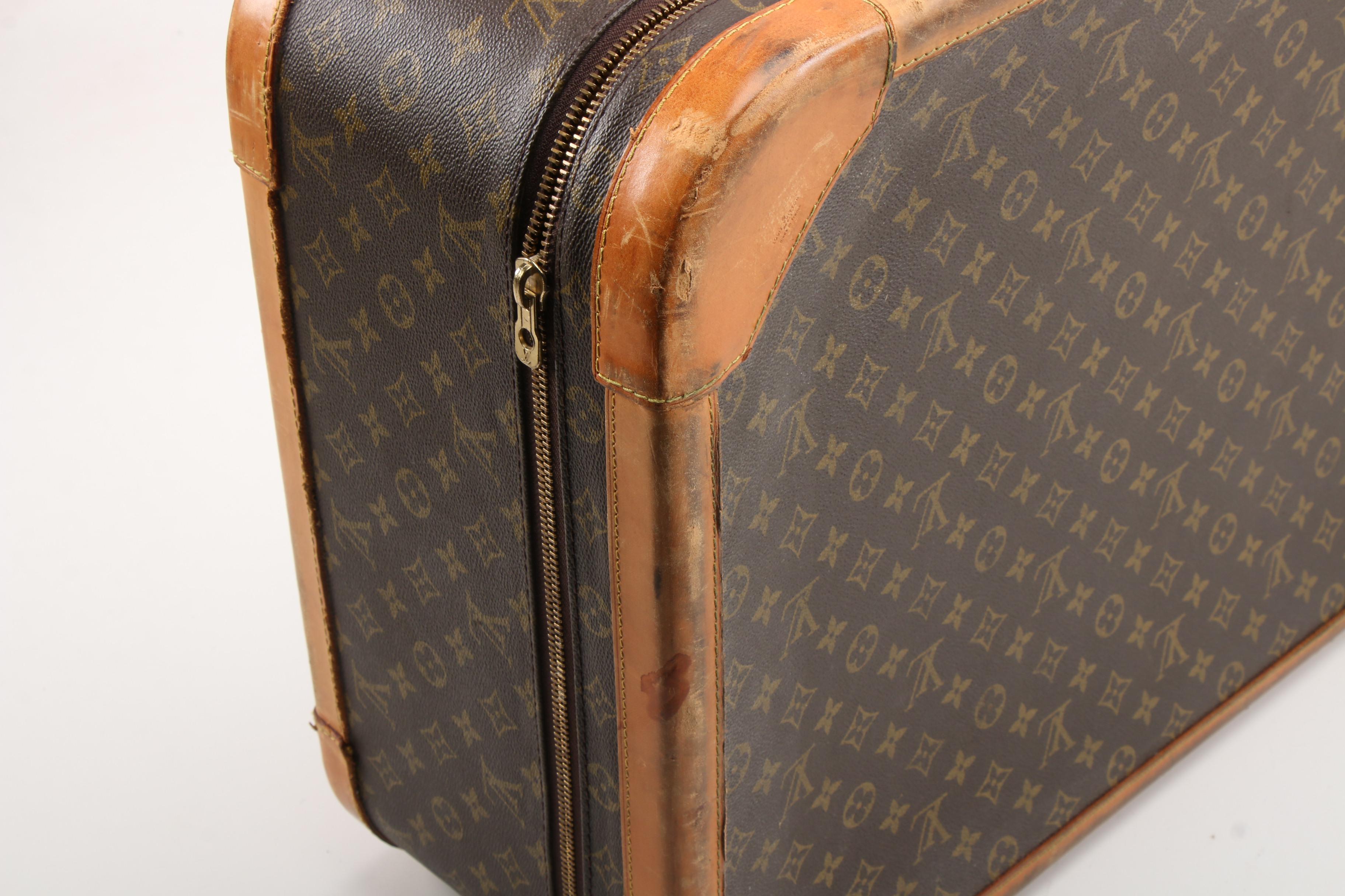 Louis Vuitton Combination Lock Hardside Suitcase in Monogram Canvas, Vintage