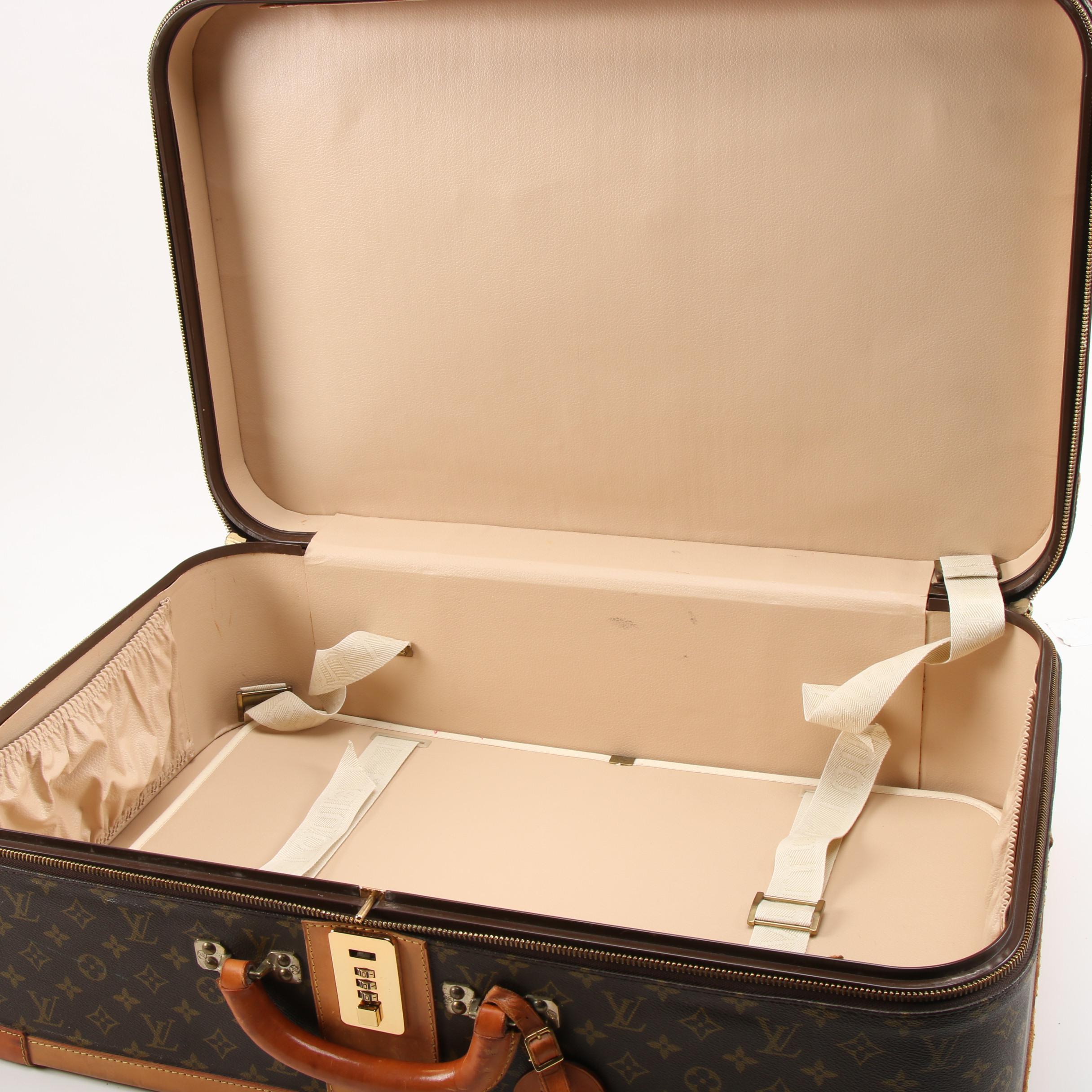 Louis Vuitton Combination Lock Hardside Suitcase in Monogram Canvas, Vintage