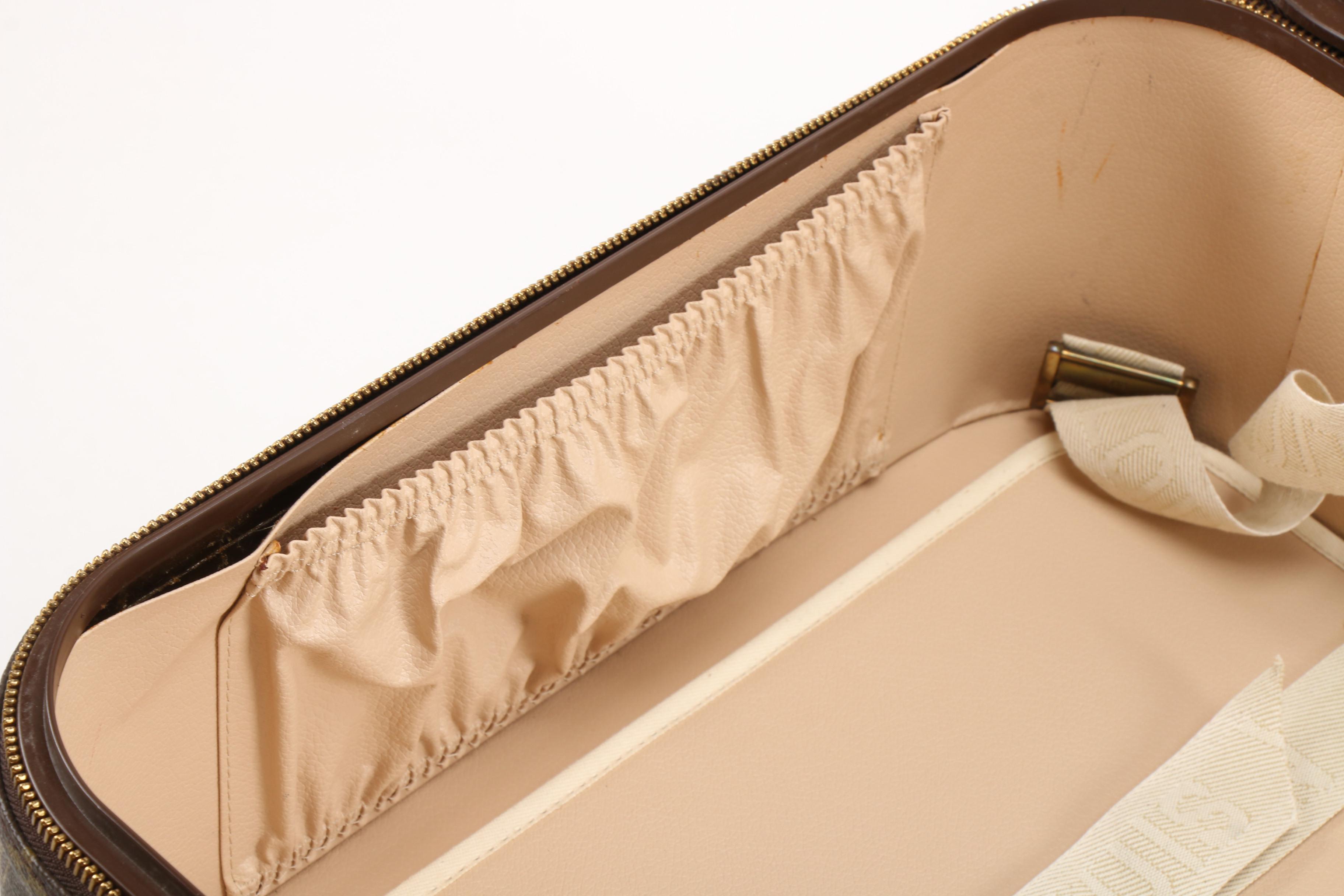 Louis Vuitton Combination Lock Hardside Suitcase in Monogram Canvas, Vintage