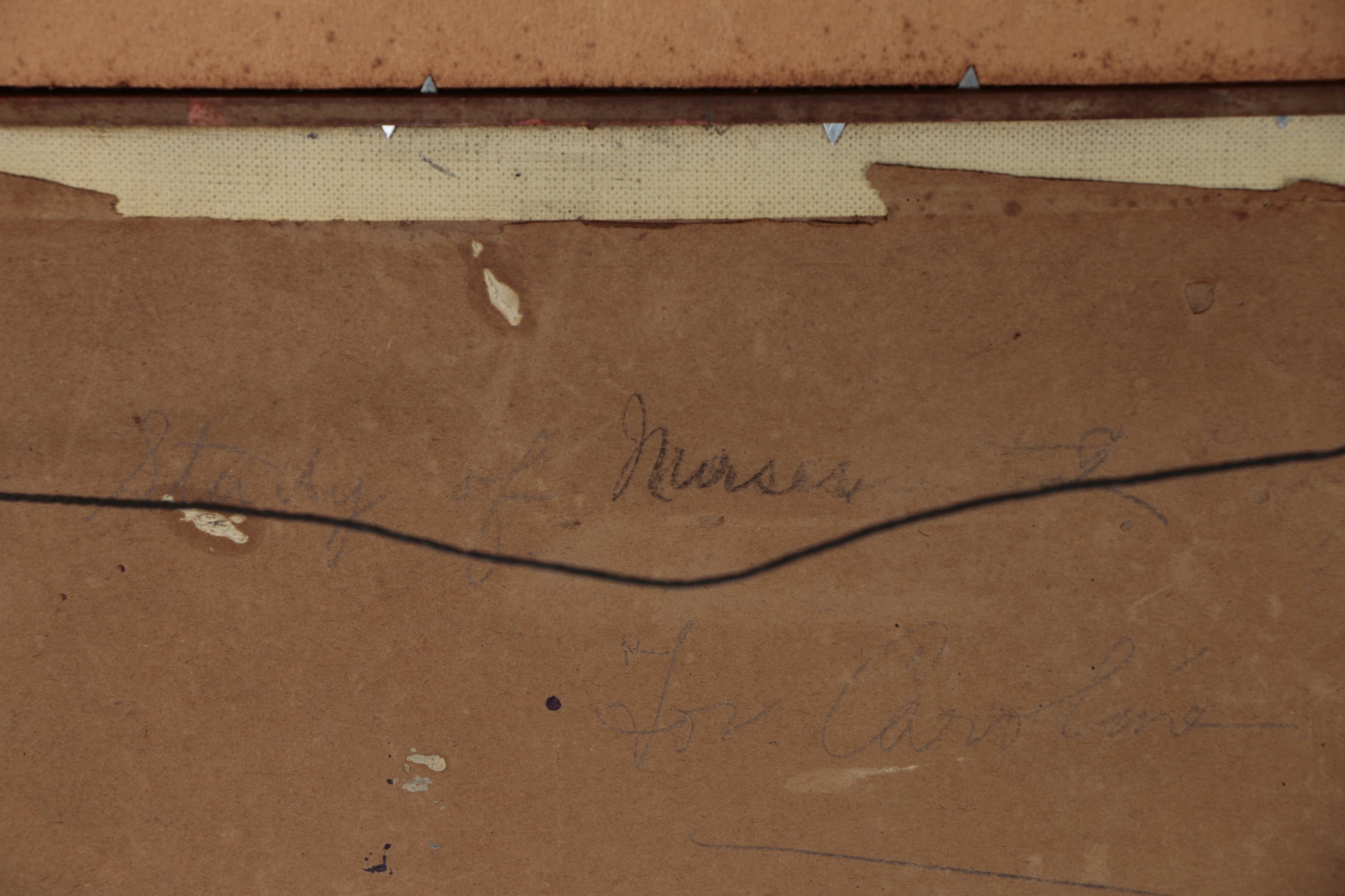 Ethel Blanchard Collver Figural Oil Painting