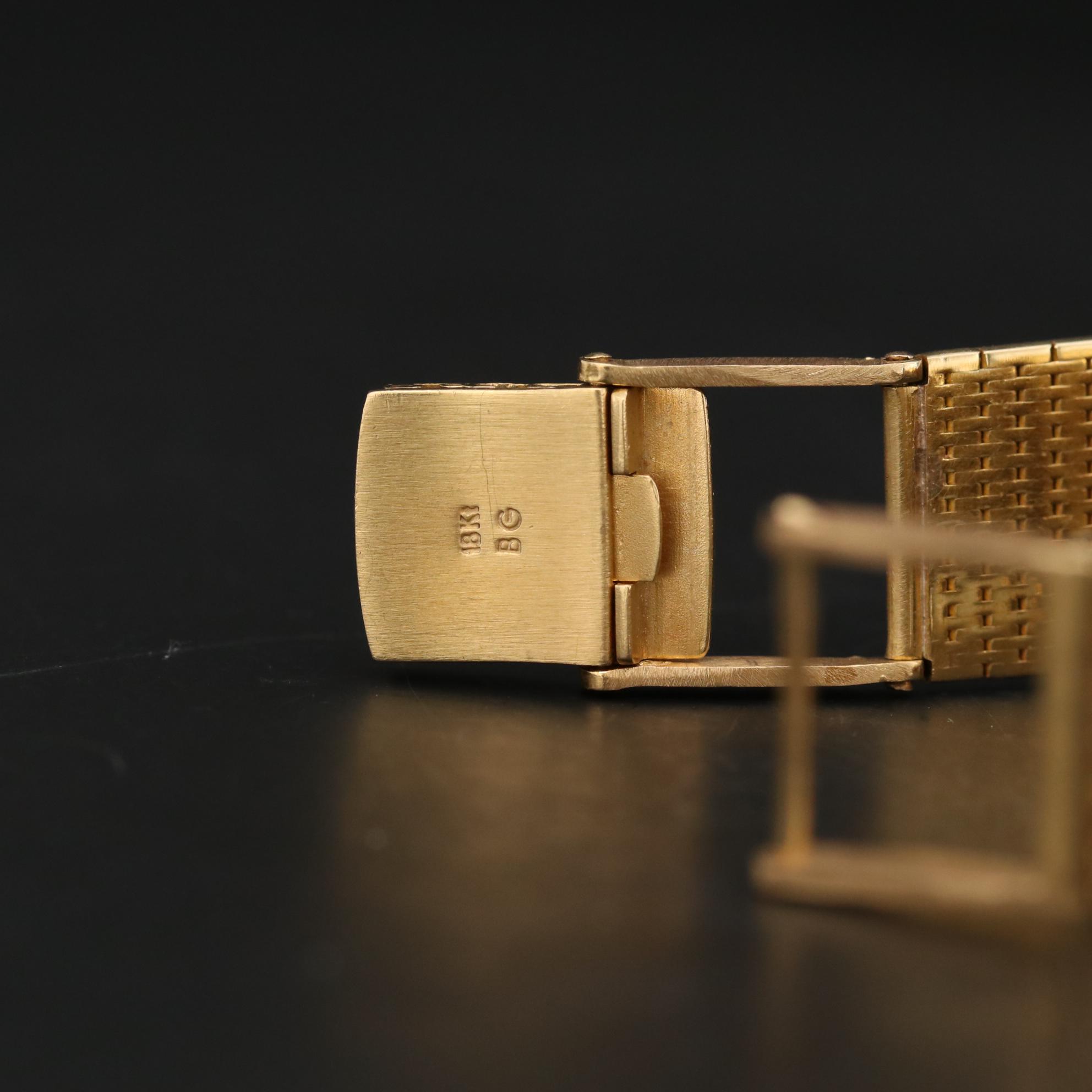 Bueche Girod 18K Gold 1.77 CTW Diamond Stem Wind Watch