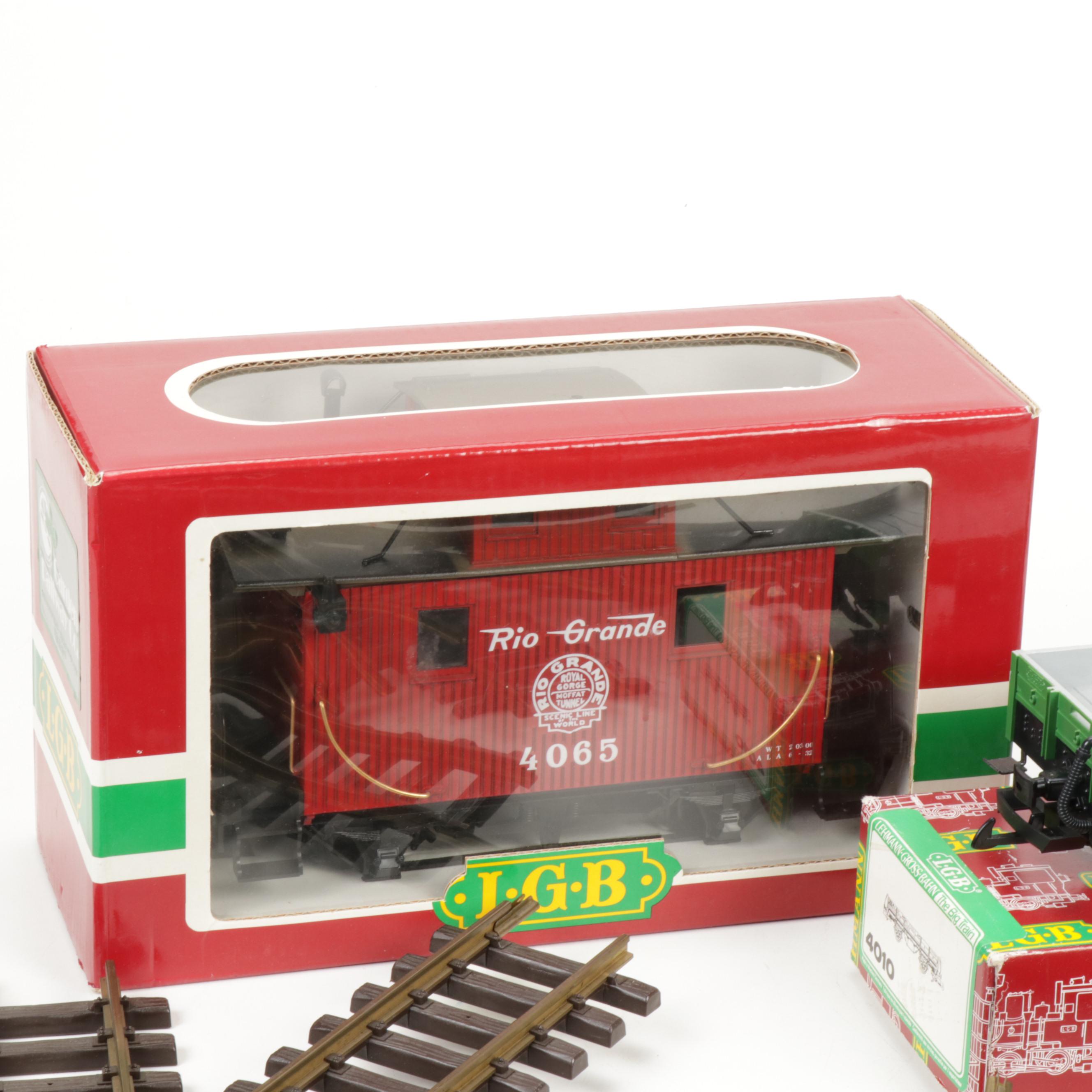 Lehmann-Gross-Bahn The Big Train German Track and Box Cars