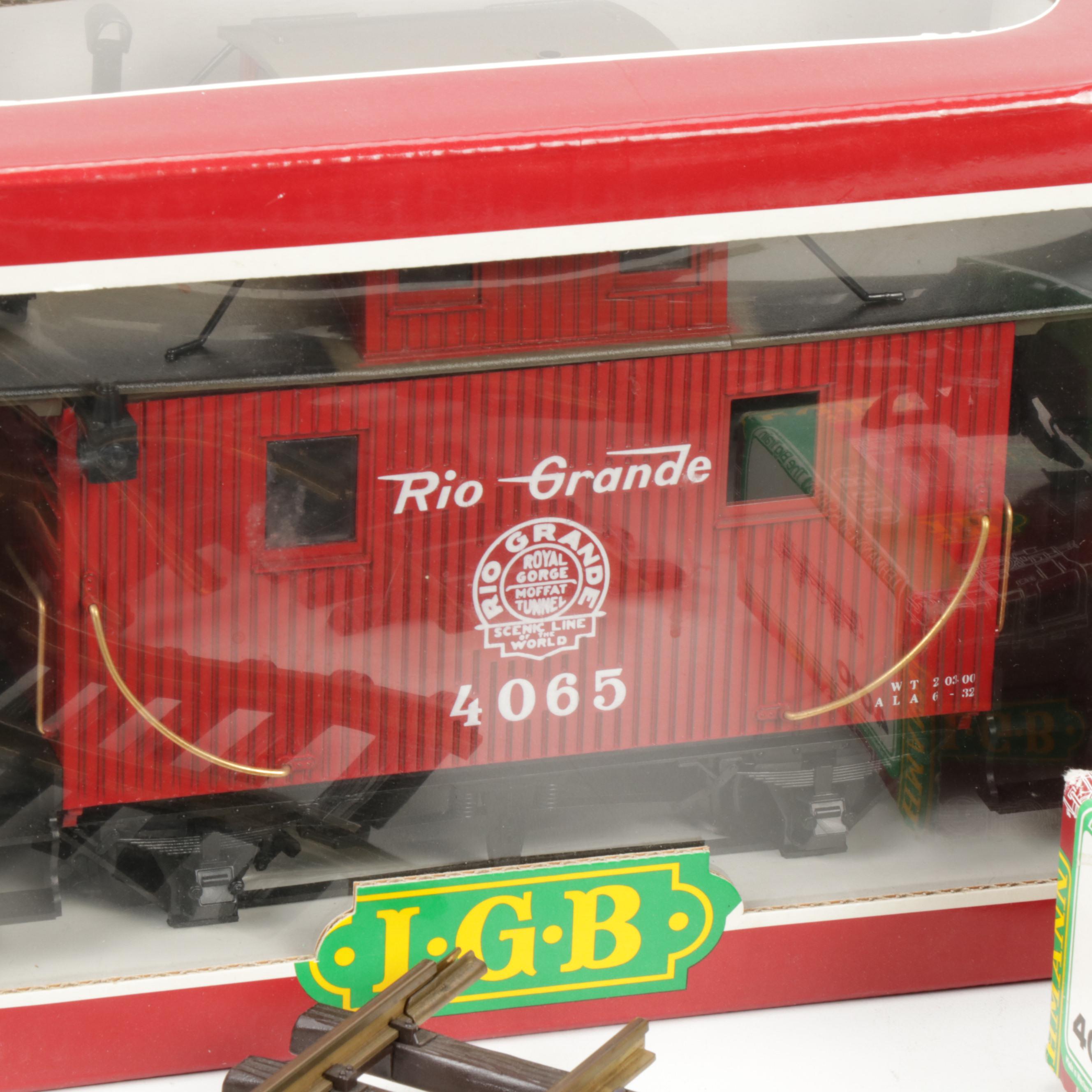 Lehmann-Gross-Bahn The Big Train German Track and Box Cars