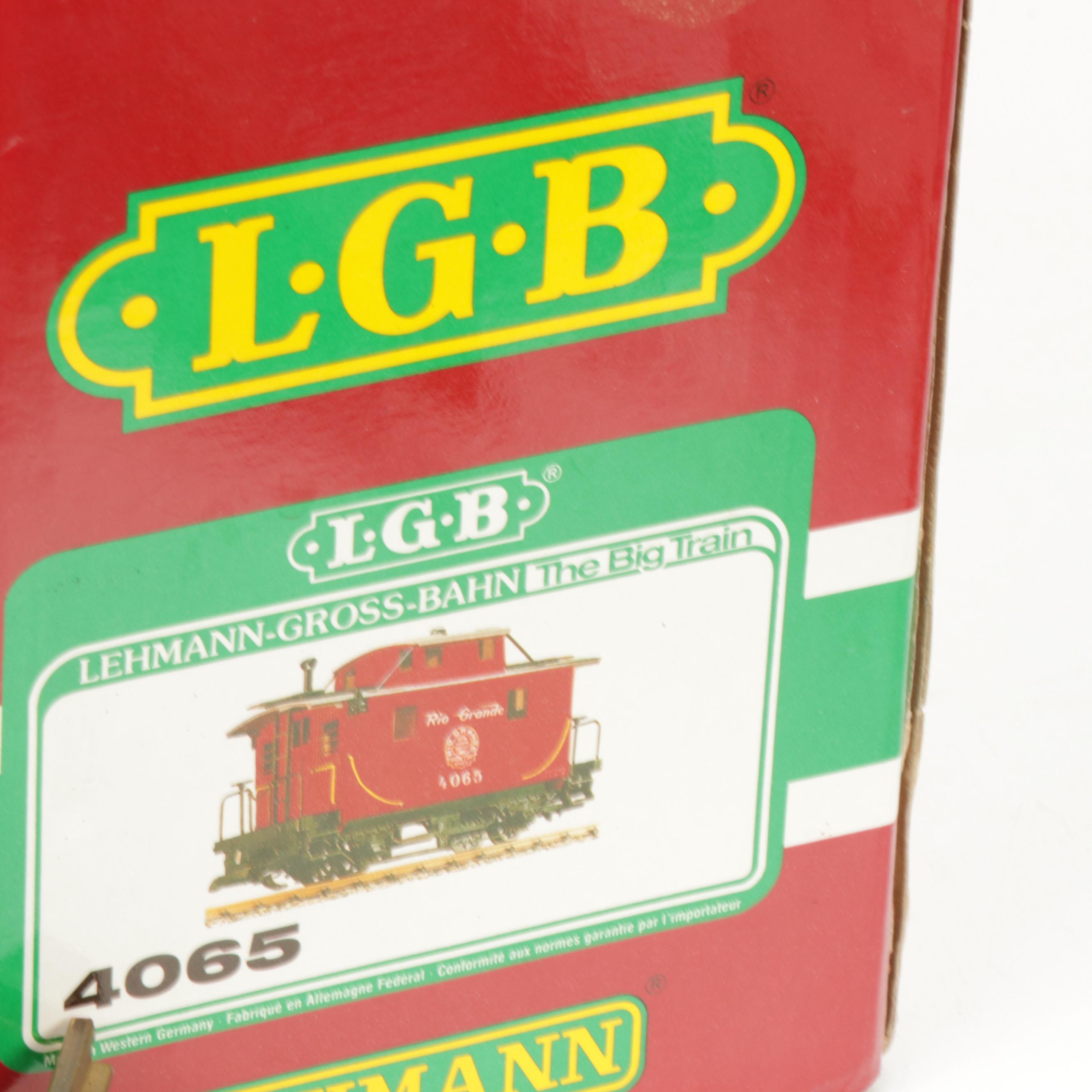 Lehmann-Gross-Bahn The Big Train German Track and Box Cars