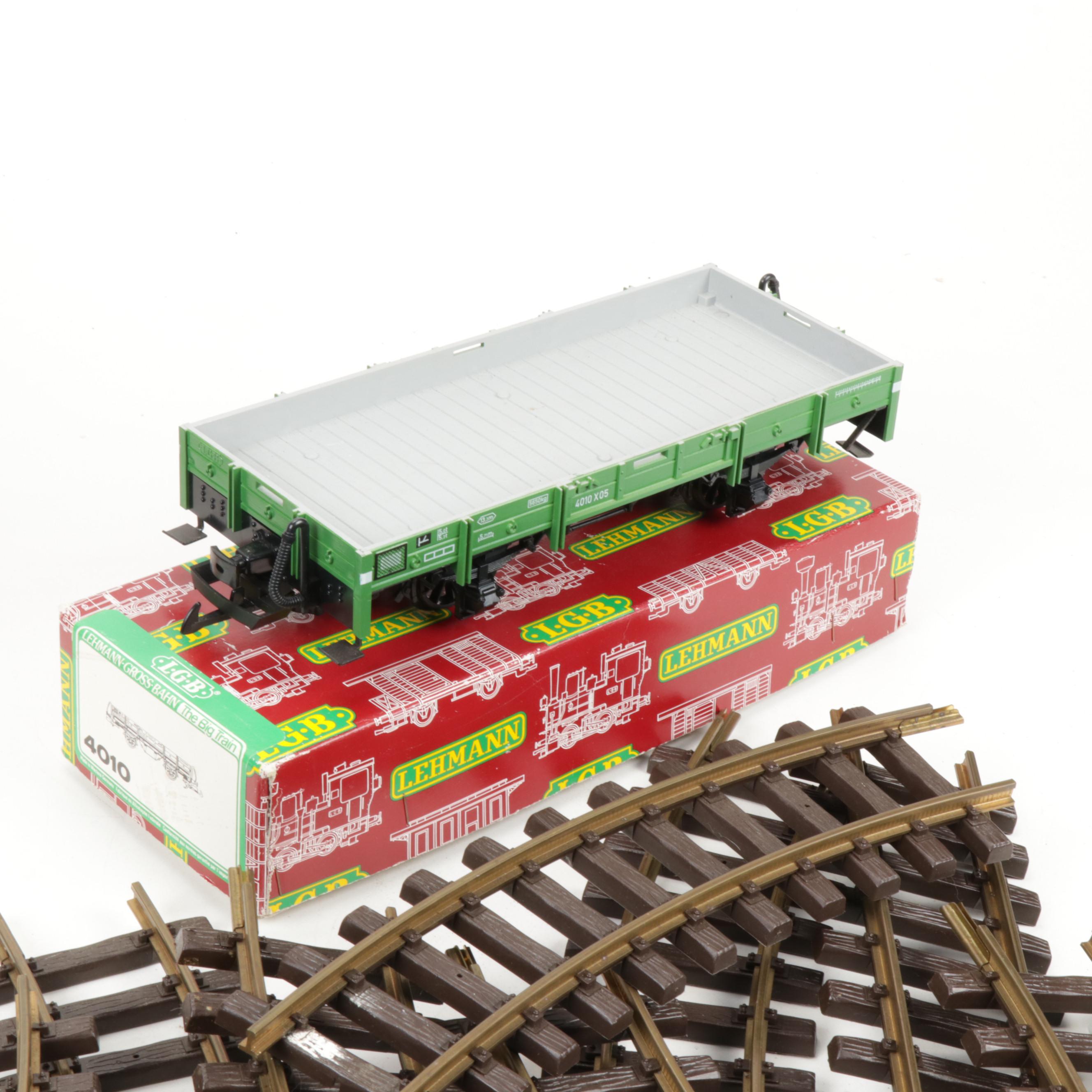 Lehmann-Gross-Bahn The Big Train German Track and Box Cars
