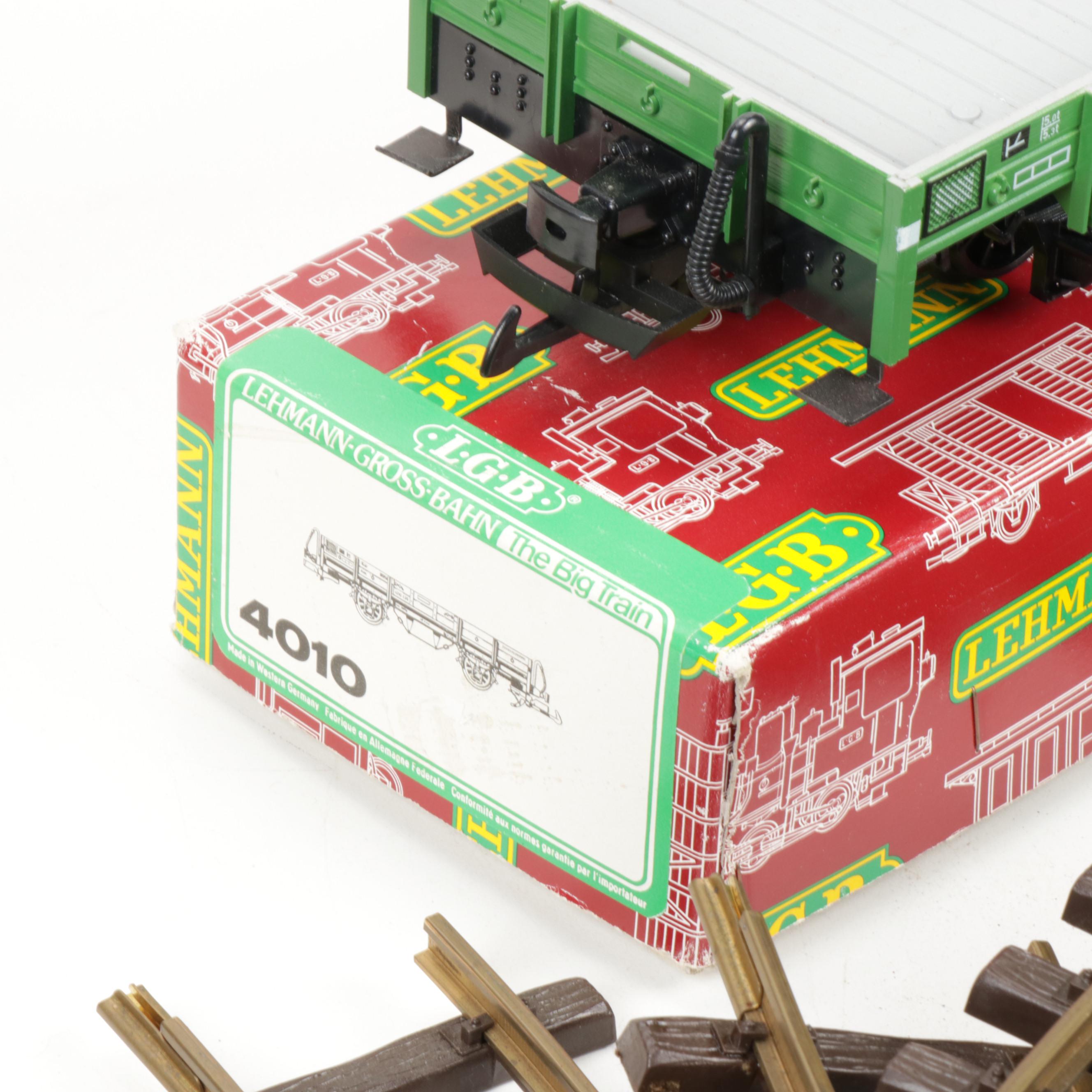 Lehmann-Gross-Bahn The Big Train German Track and Box Cars