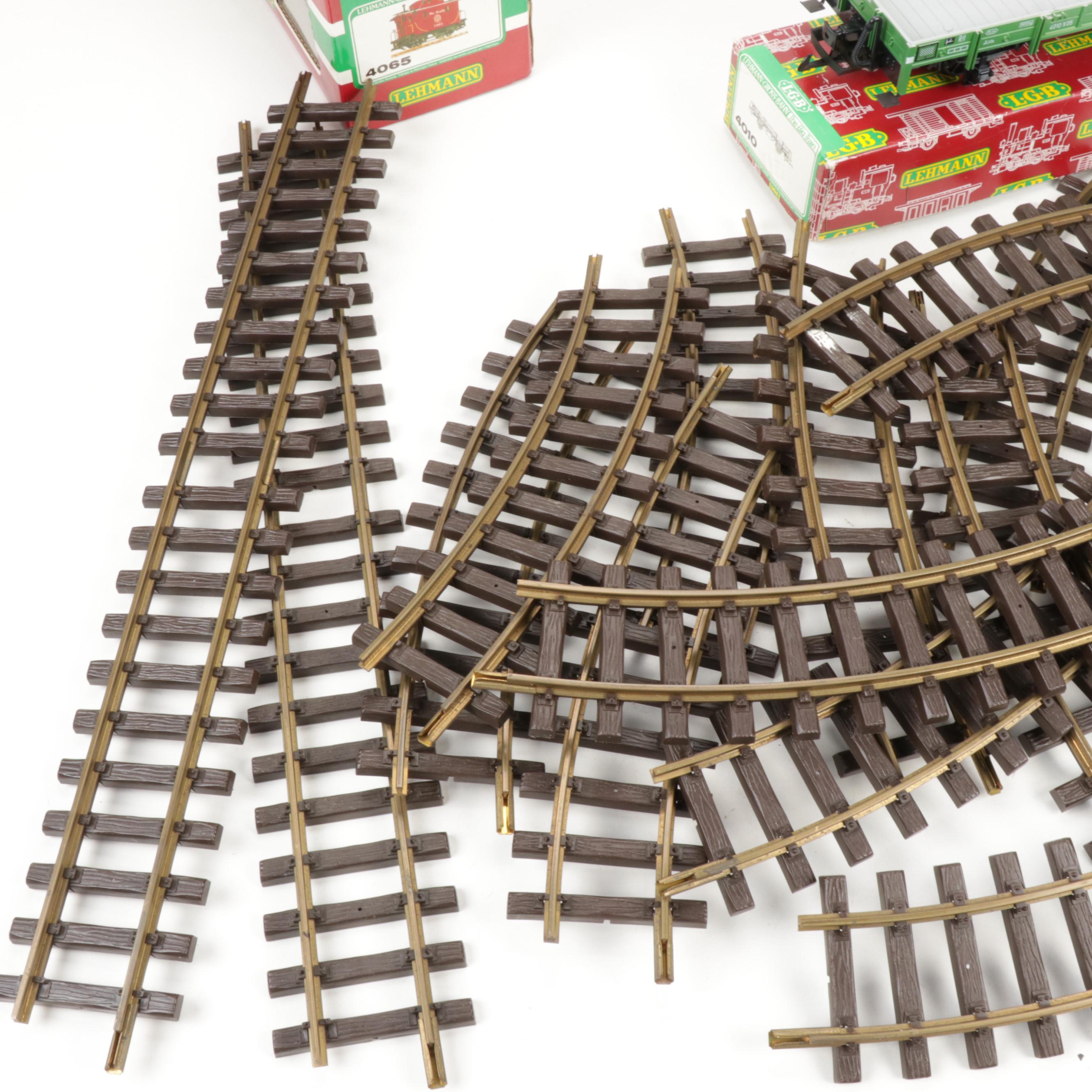 Lehmann-Gross-Bahn The Big Train German Track and Box Cars