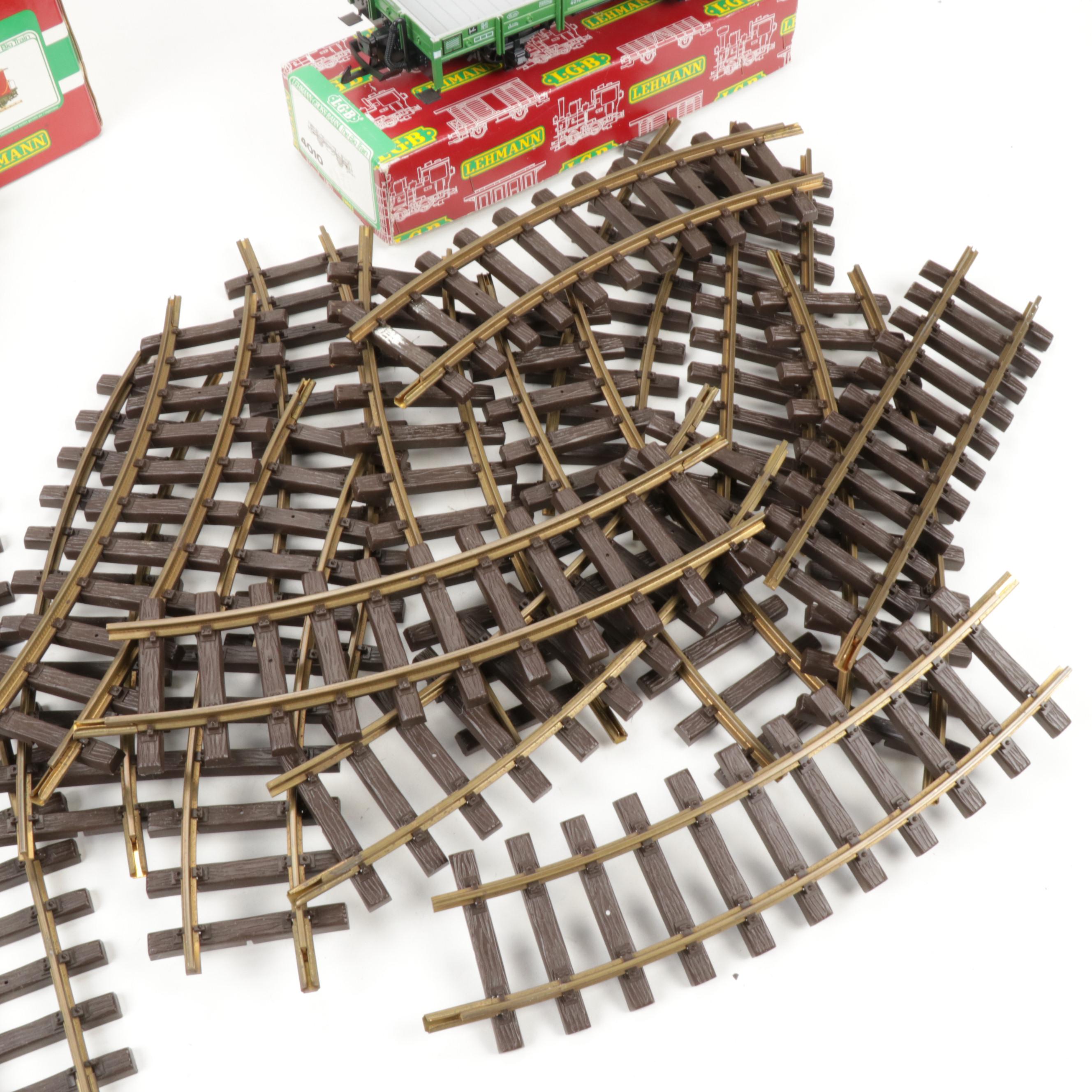 Lehmann-Gross-Bahn The Big Train German Track and Box Cars