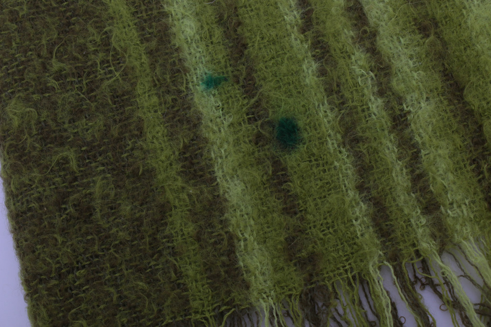 Pirkko Maki for Arolan Kutomo Finnish Mohair Throw Blanket, Mid-20th Century