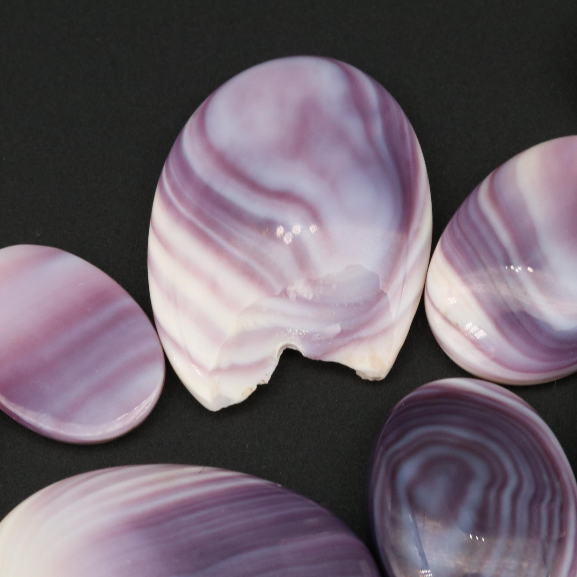 Loose Purple Spiny Oyster Cabochons