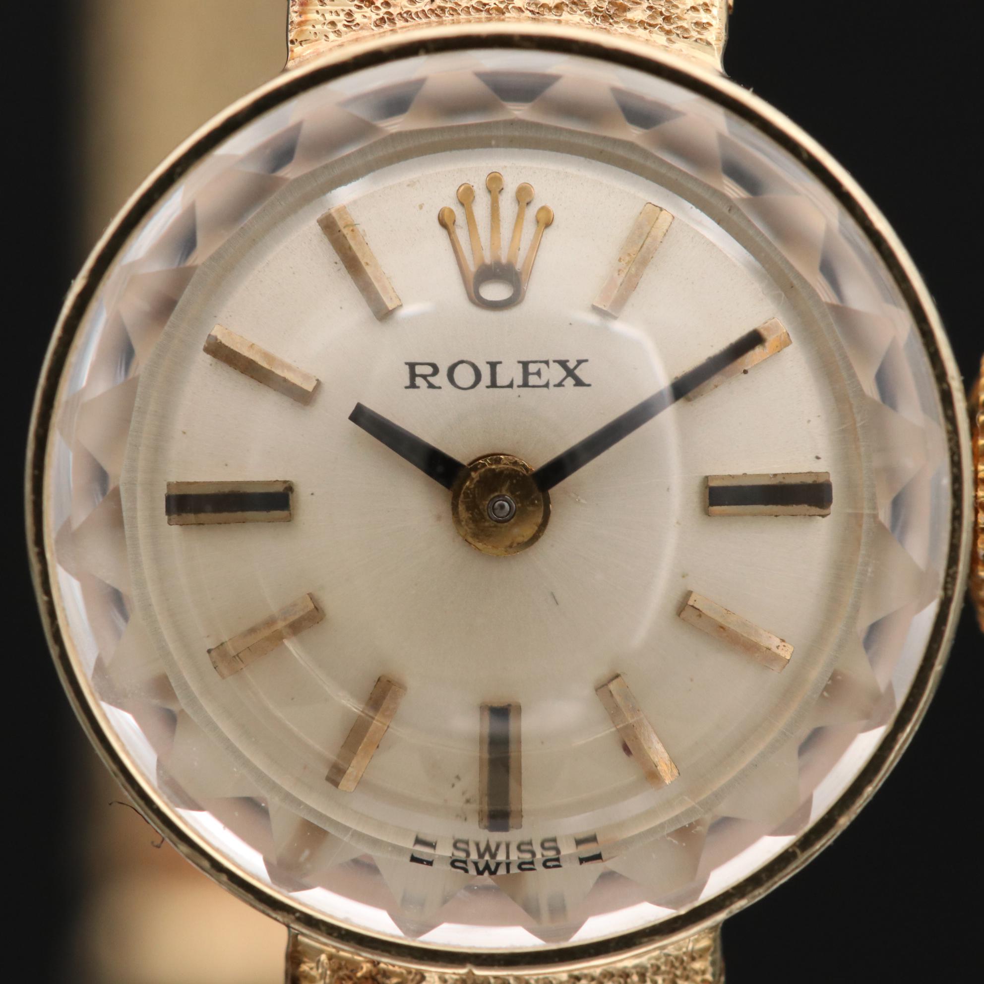 14K Gold Rolex Cocktail Watch, Circa Mid 1980's