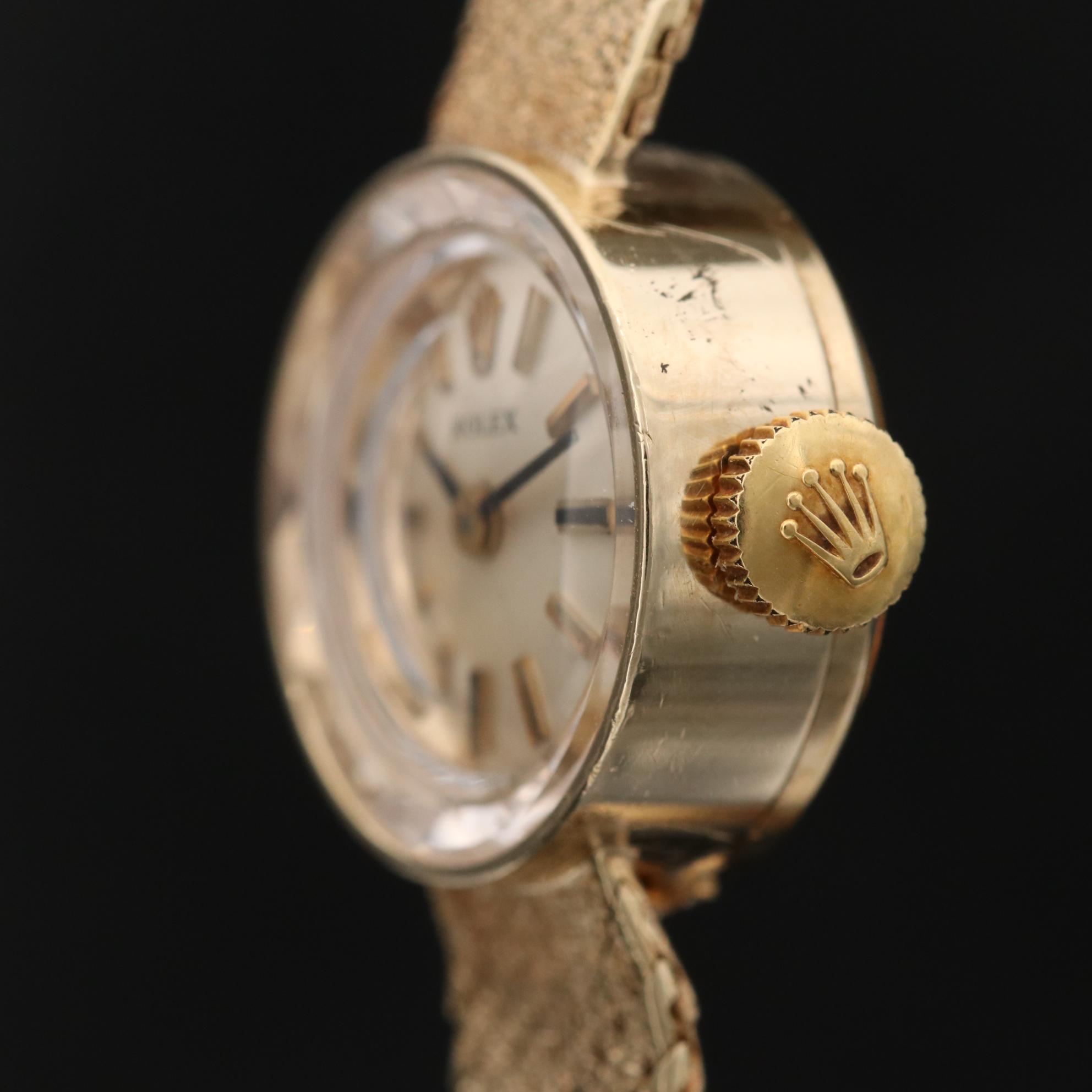 14K Gold Rolex Cocktail Watch, Circa Mid 1980's