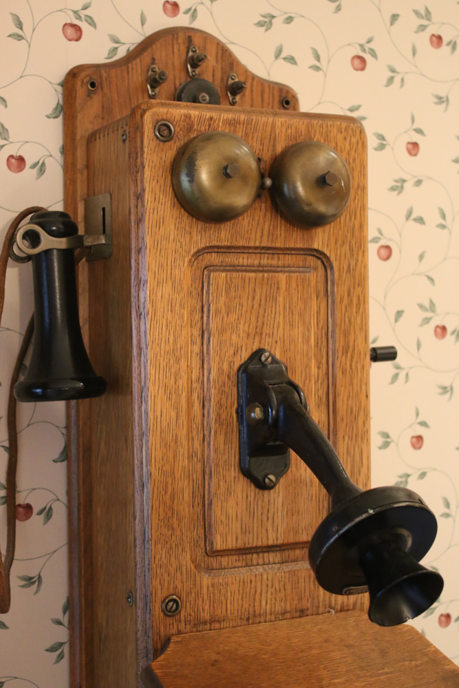 Kellogg Oak Wall Phone, Early 20th Century