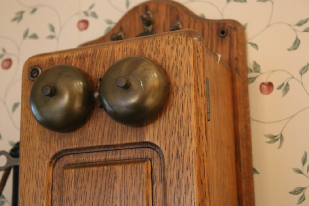 Kellogg Oak Wall Phone, Early 20th Century