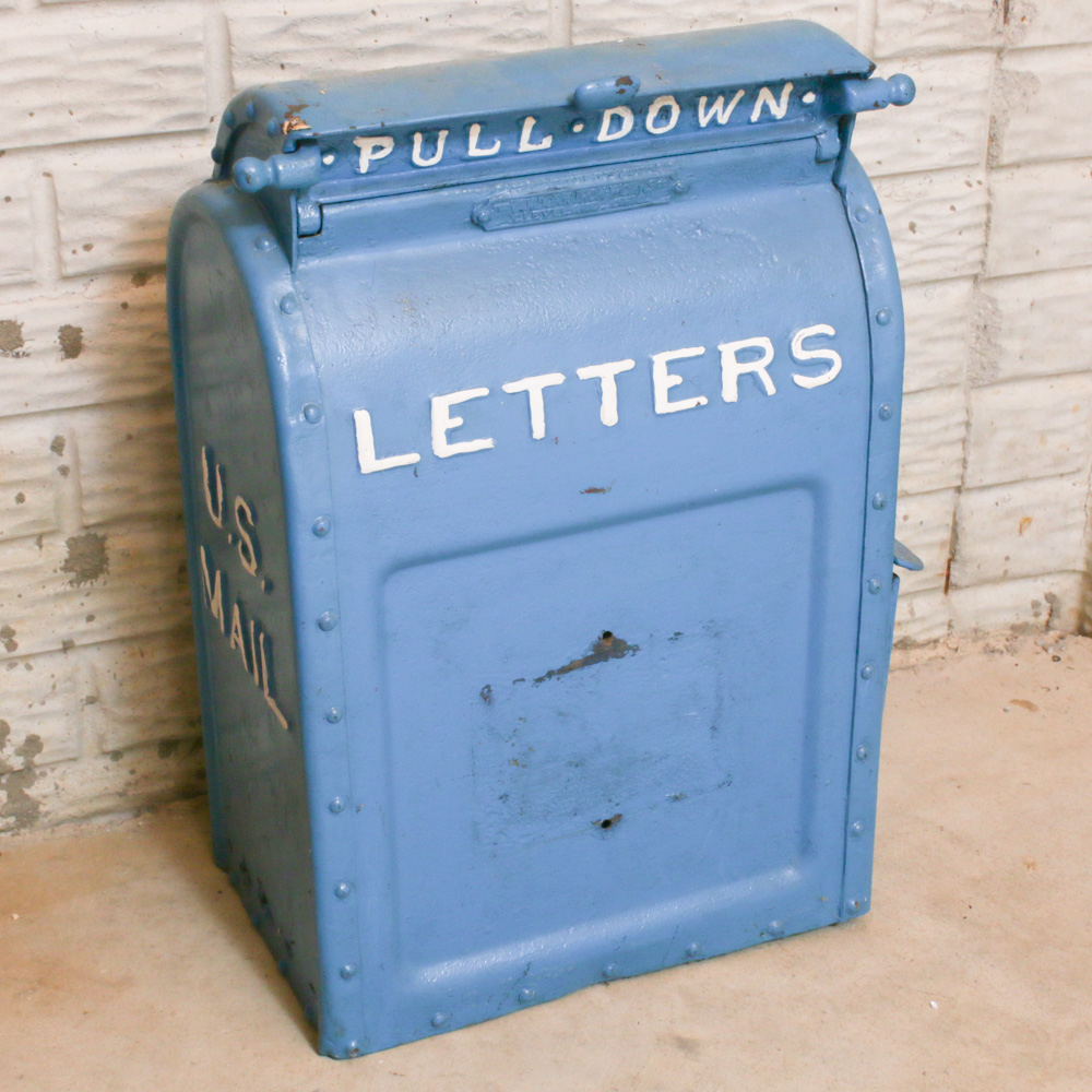 Cast Iron U.S. Mail Letter Box, 1920s