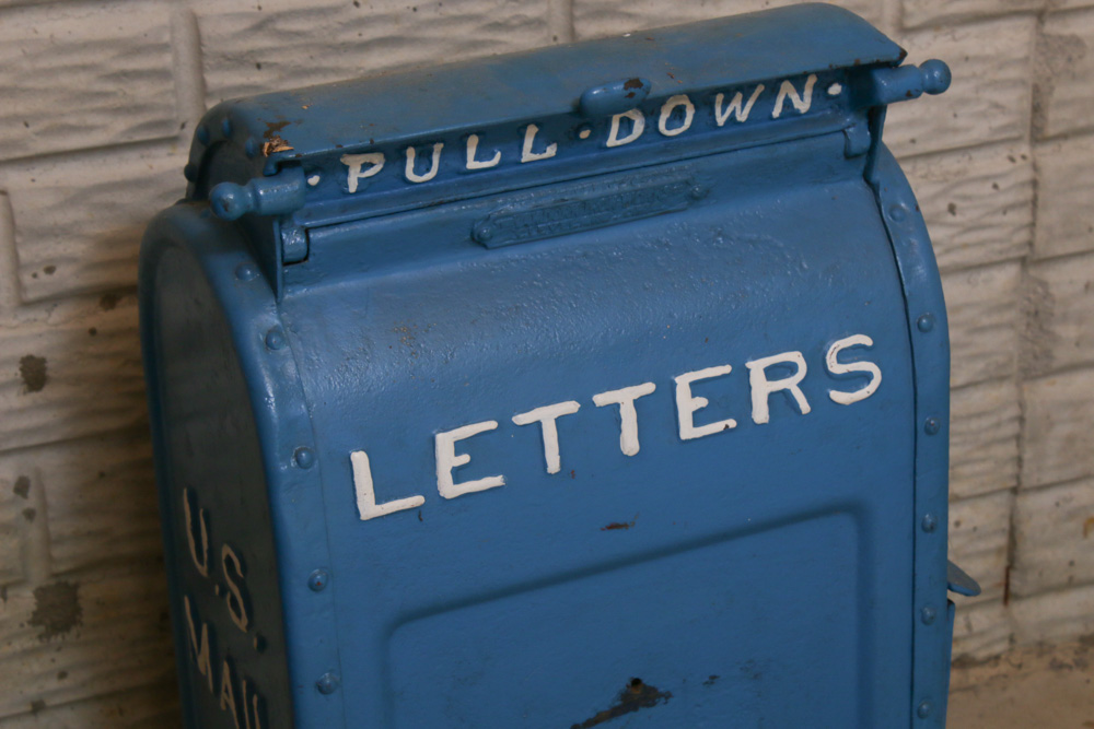 Cast Iron U.S. Mail Letter Box, 1920s
