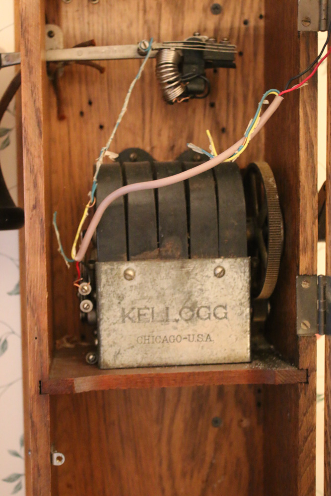 Kellogg Oak Wall Phone, Early 20th Century