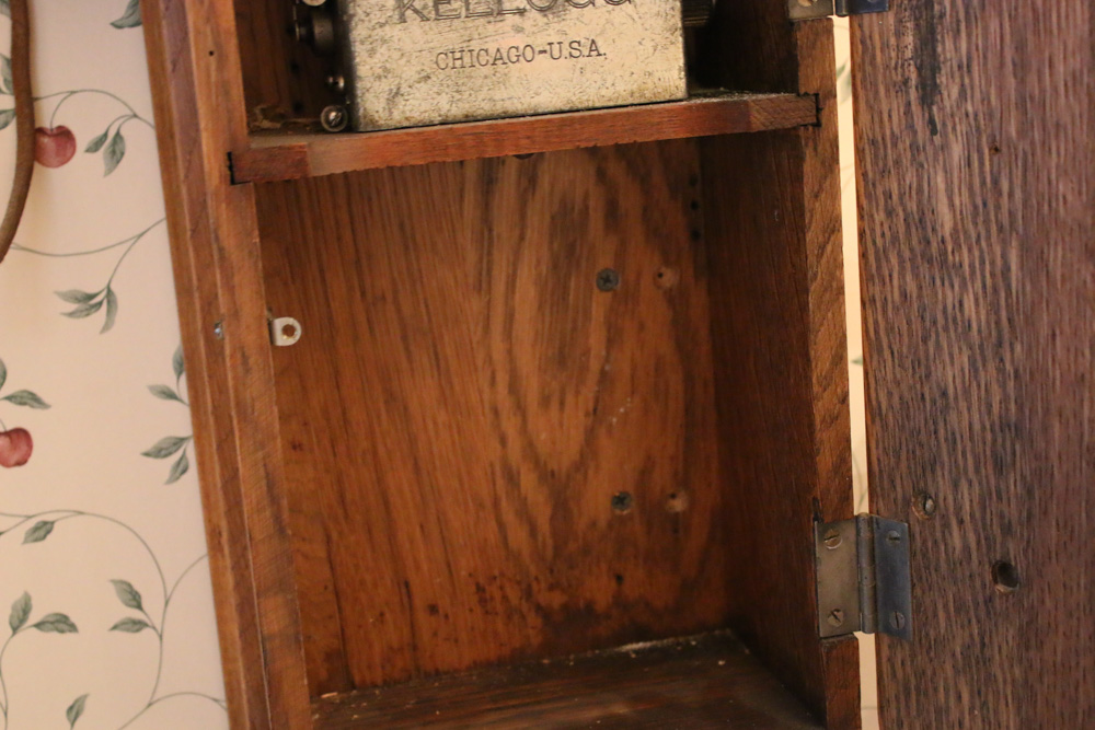 Kellogg Oak Wall Phone, Early 20th Century