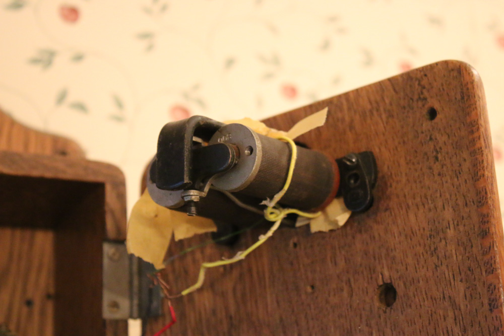 Kellogg Oak Wall Phone, Early 20th Century