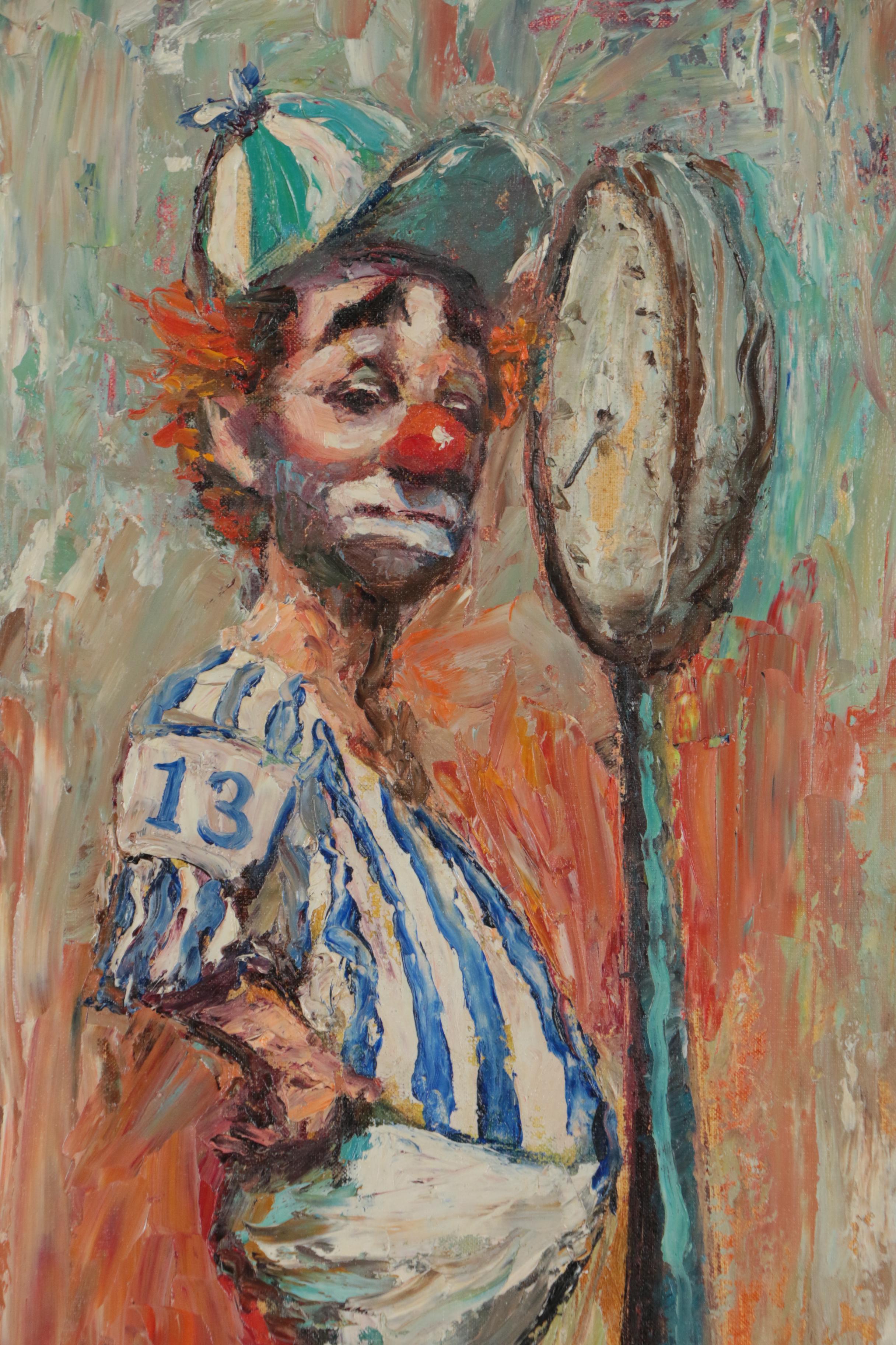 George Bohland Oil Painting of Clown