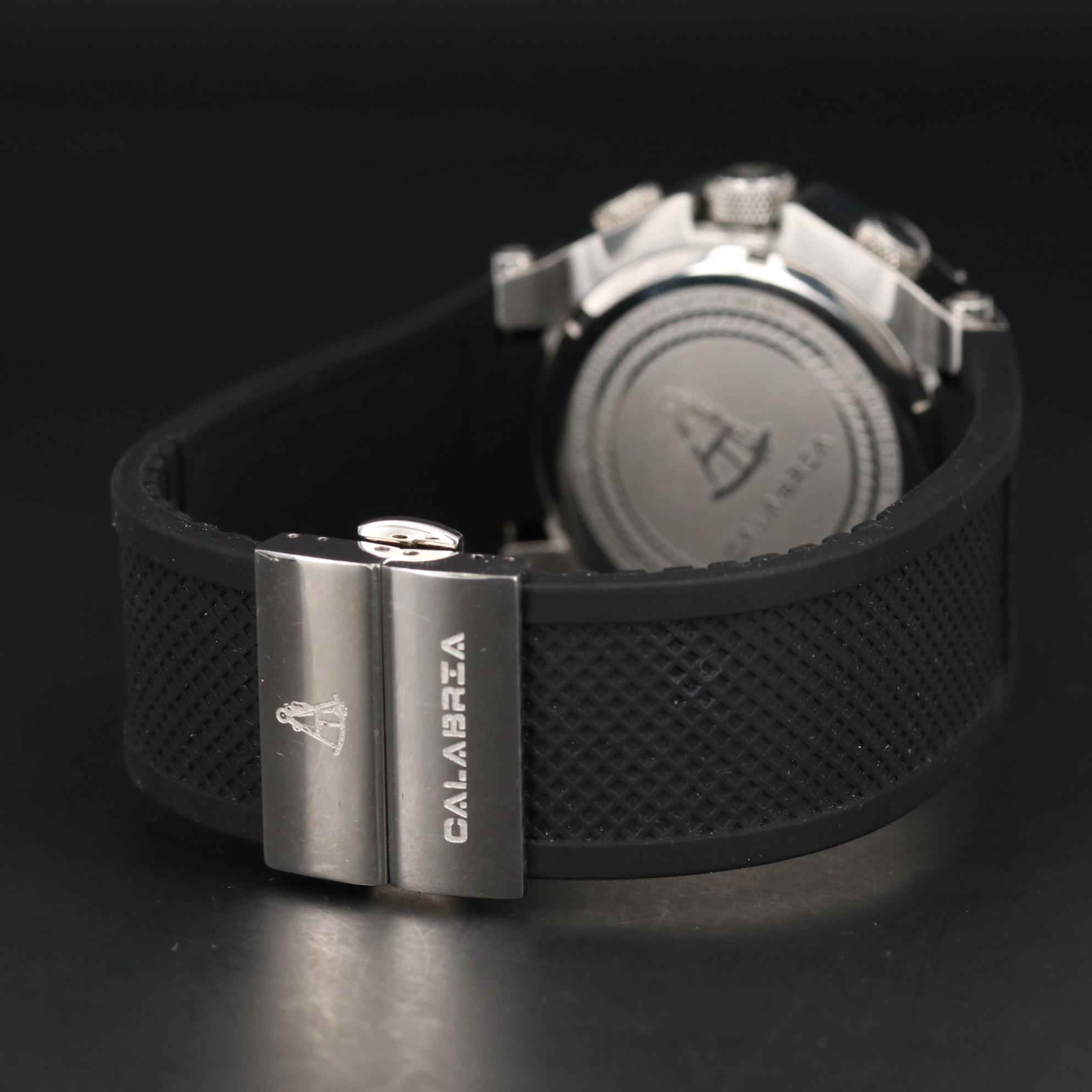 Calabria Stainless Steel Quartz Chronograph Watch