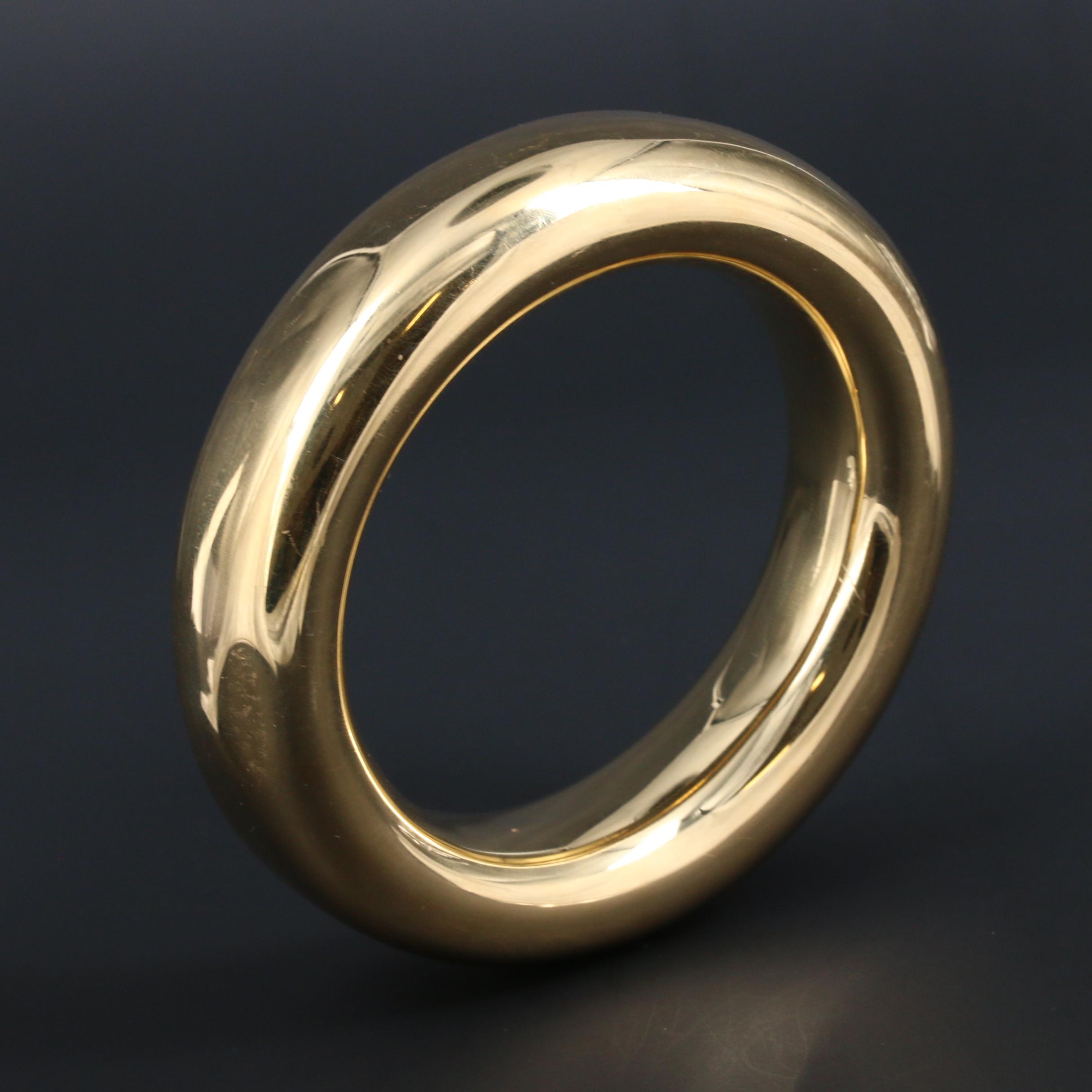 Elsa Peretti for Tiffany & Co. 18K Yellow Gold "Doughnut" Bangle Bracelet