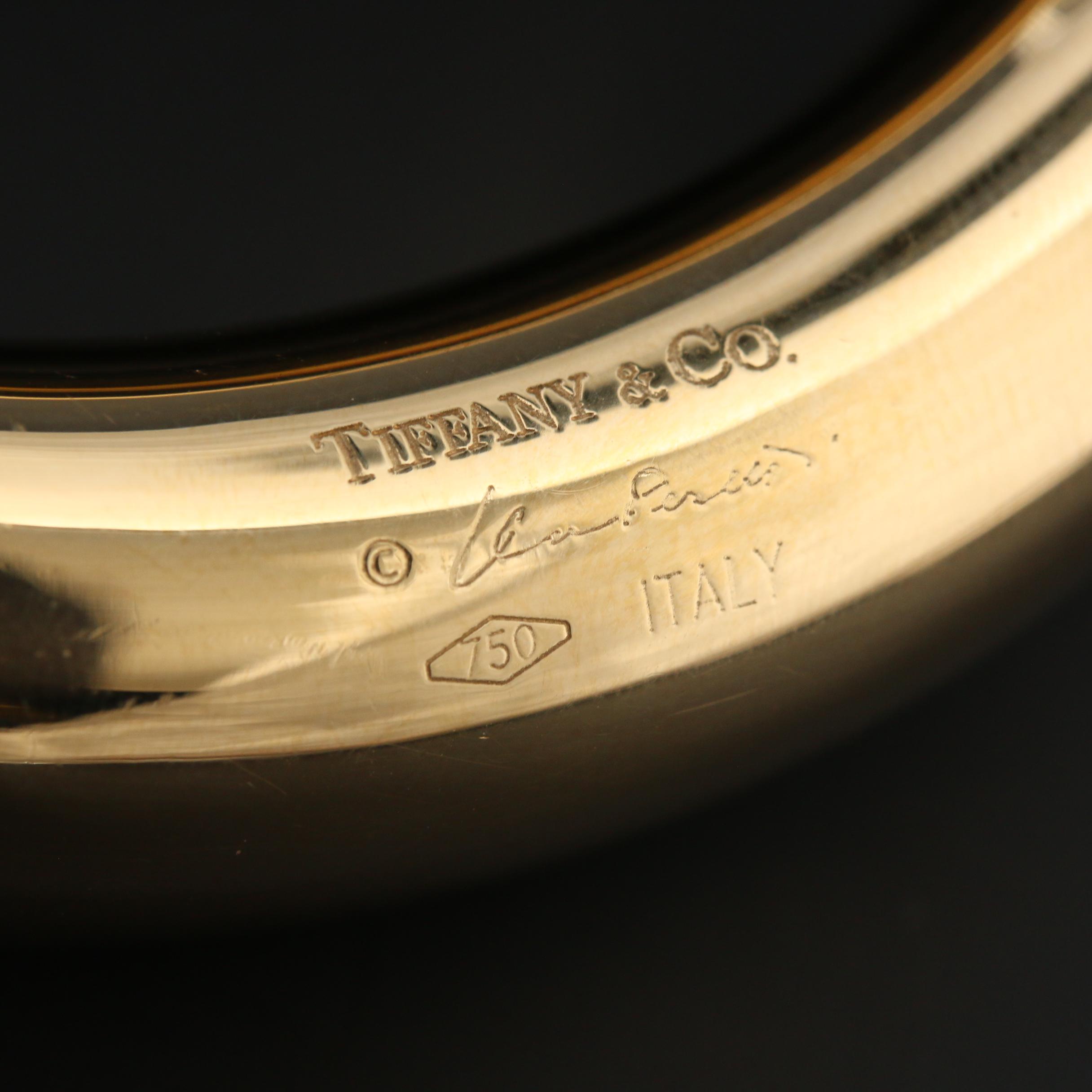 Elsa Peretti for Tiffany & Co. 18K Yellow Gold "Doughnut" Bangle Bracelet