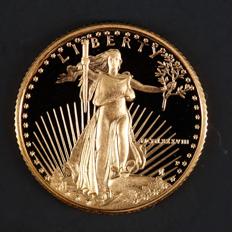 1988 $5 Gold Eagle 1/10 Oz. Bullion Proof Coin