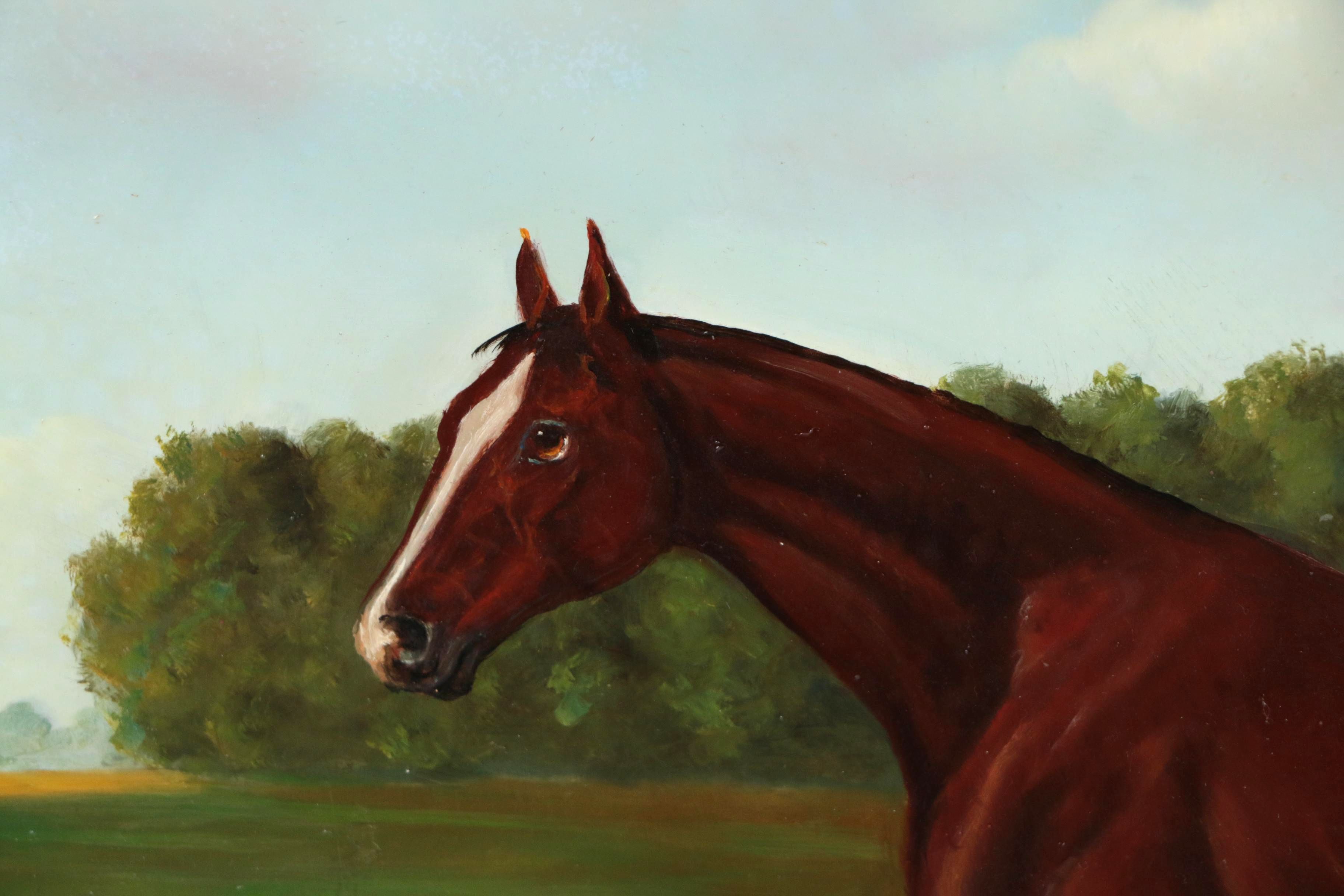 Vilmos Paksi Equine Portrait Oil Painting