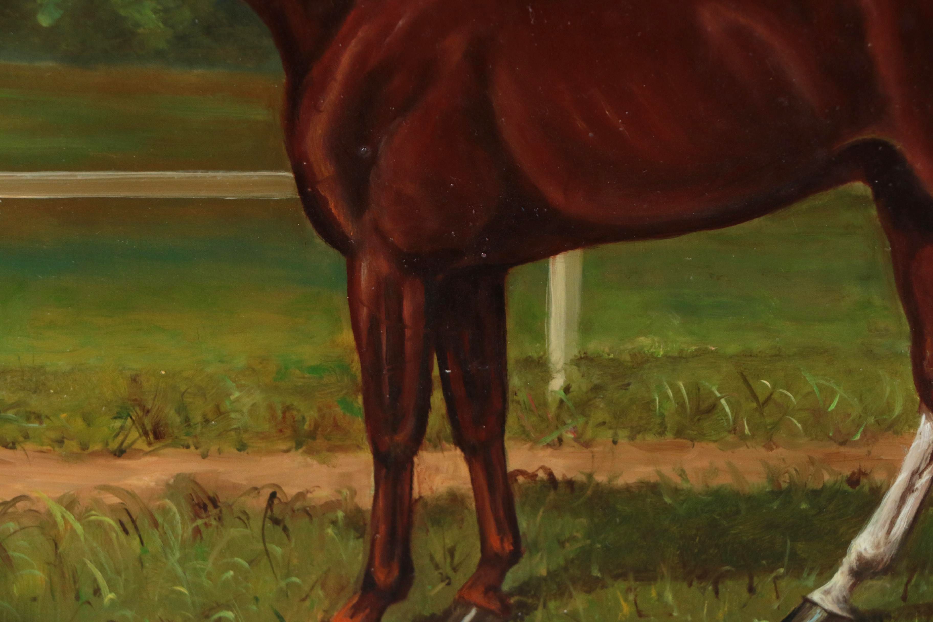 Vilmos Paksi Equine Portrait Oil Painting