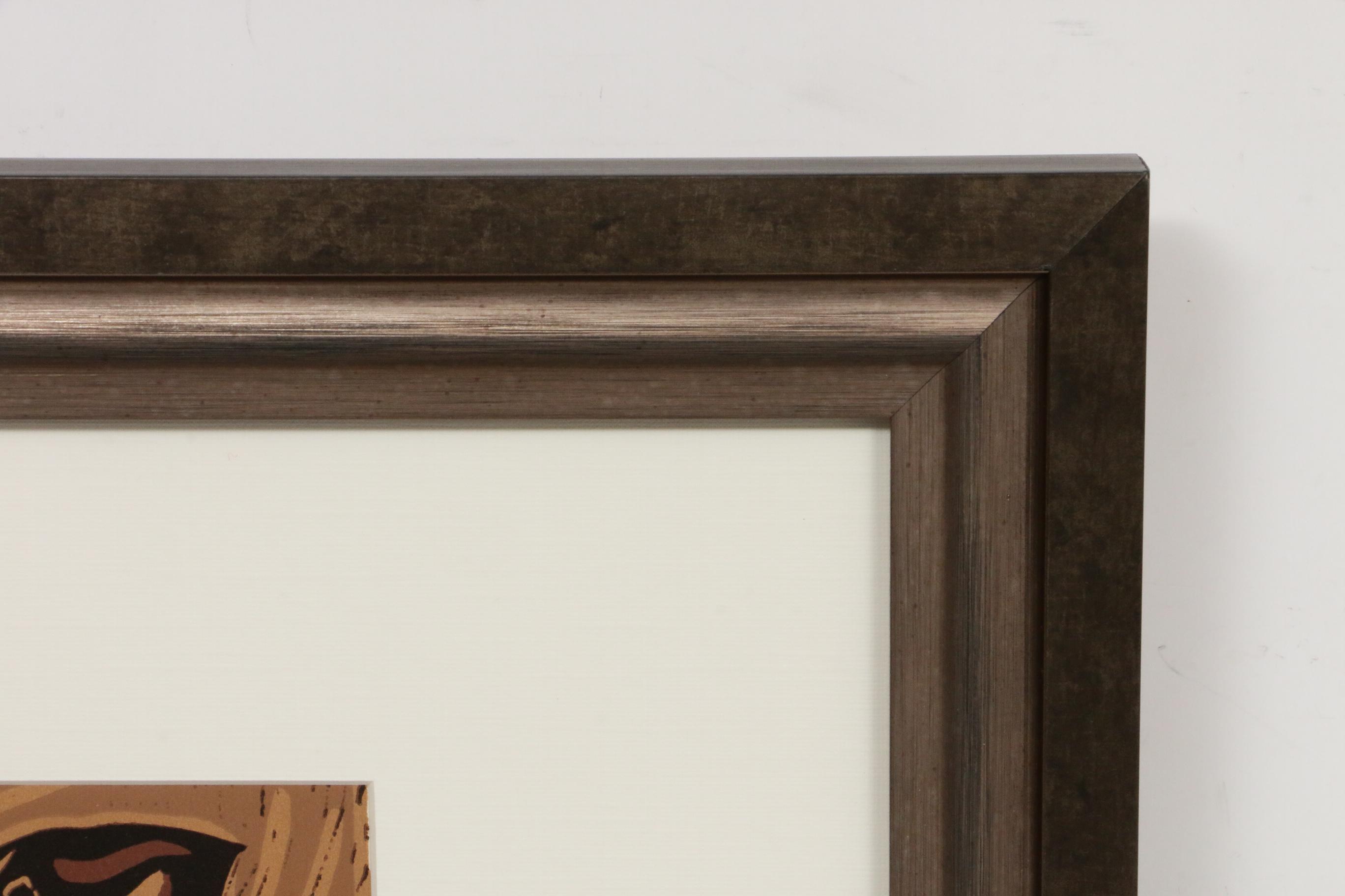 Pablo Picasso Color Linoleum Cut "After the Vintage," 1962