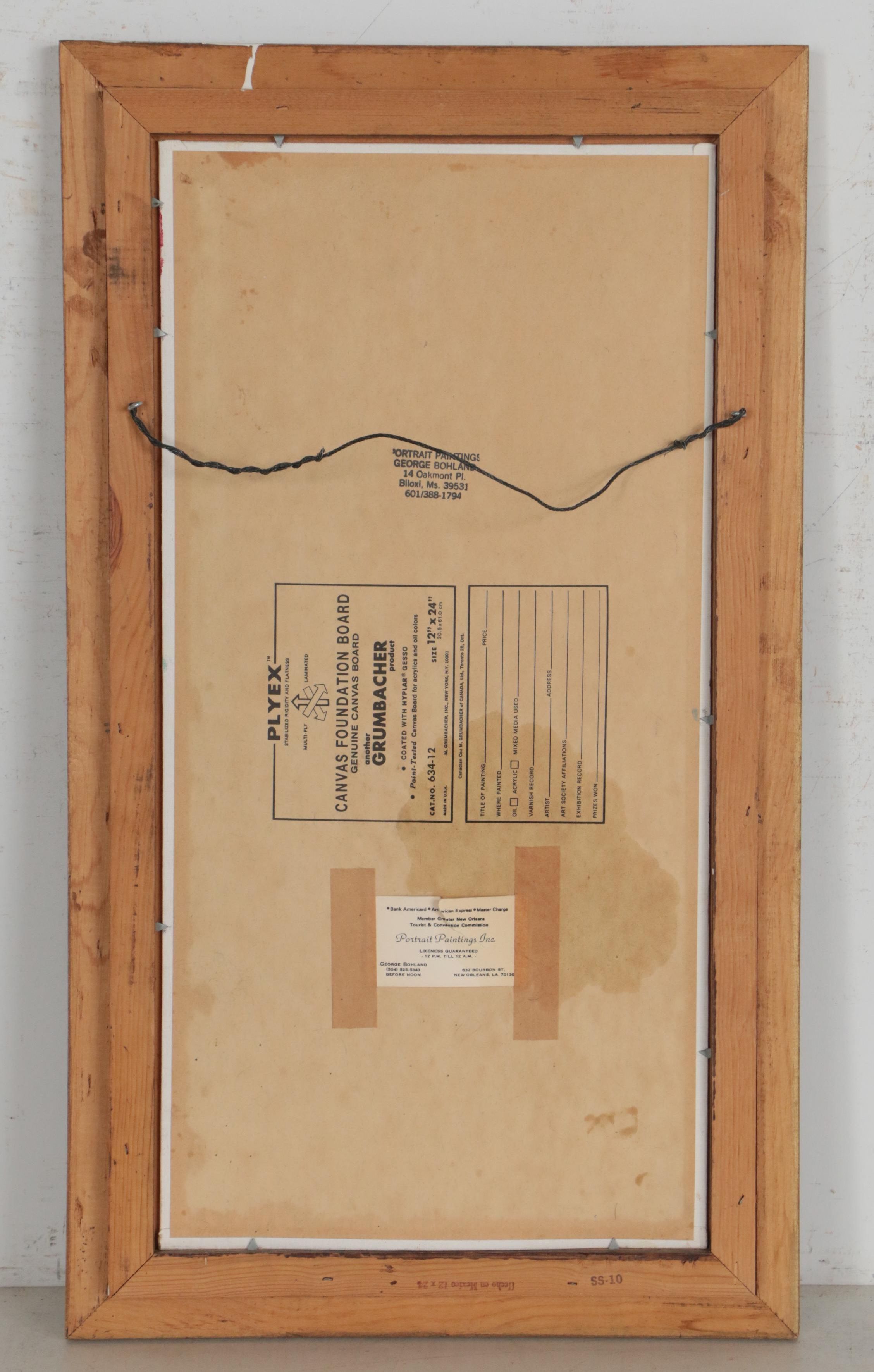 George Bohland Oil Painting of Clown