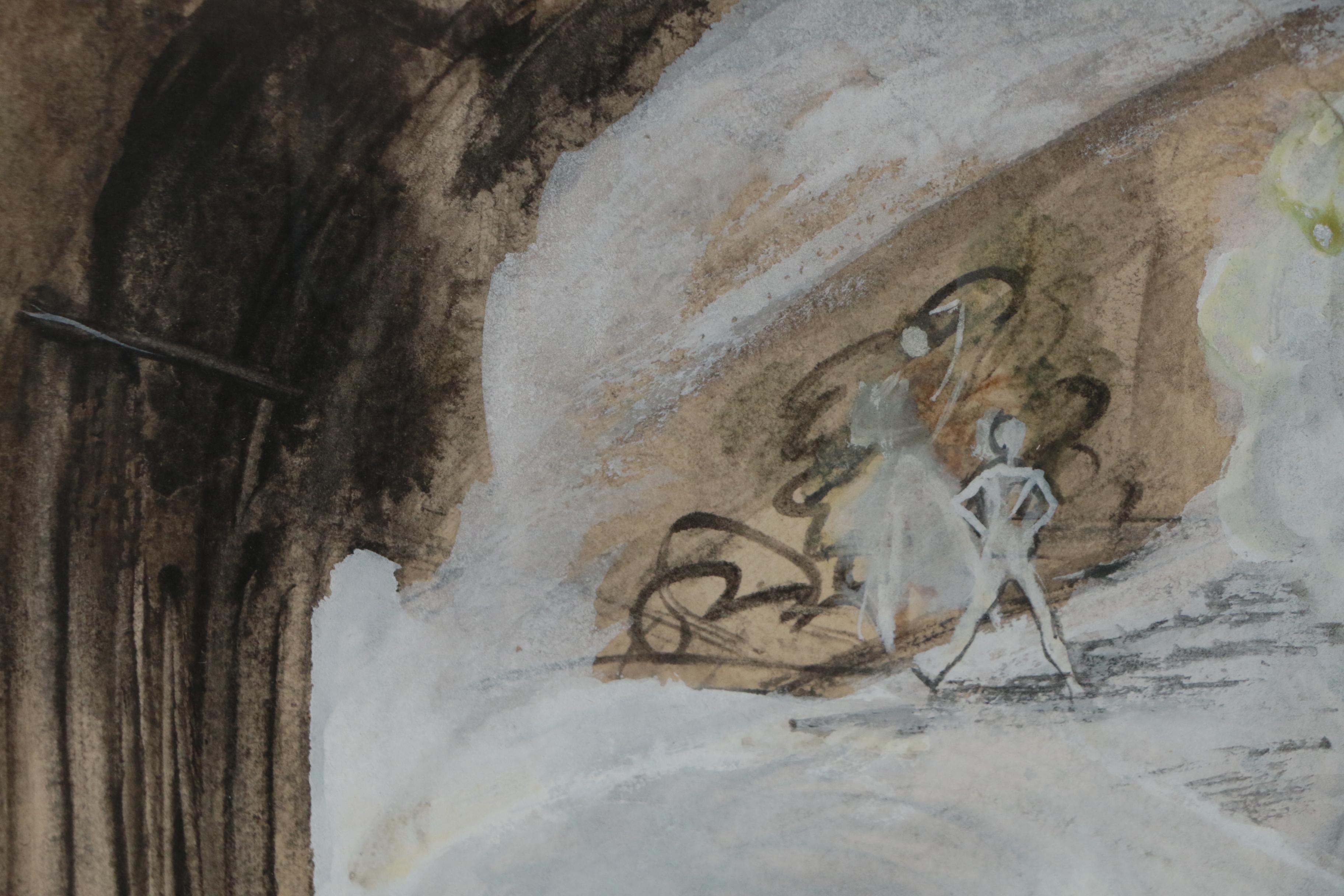 William Charles Palmer Watercolor Painting "Artist in a Landscape", 1947