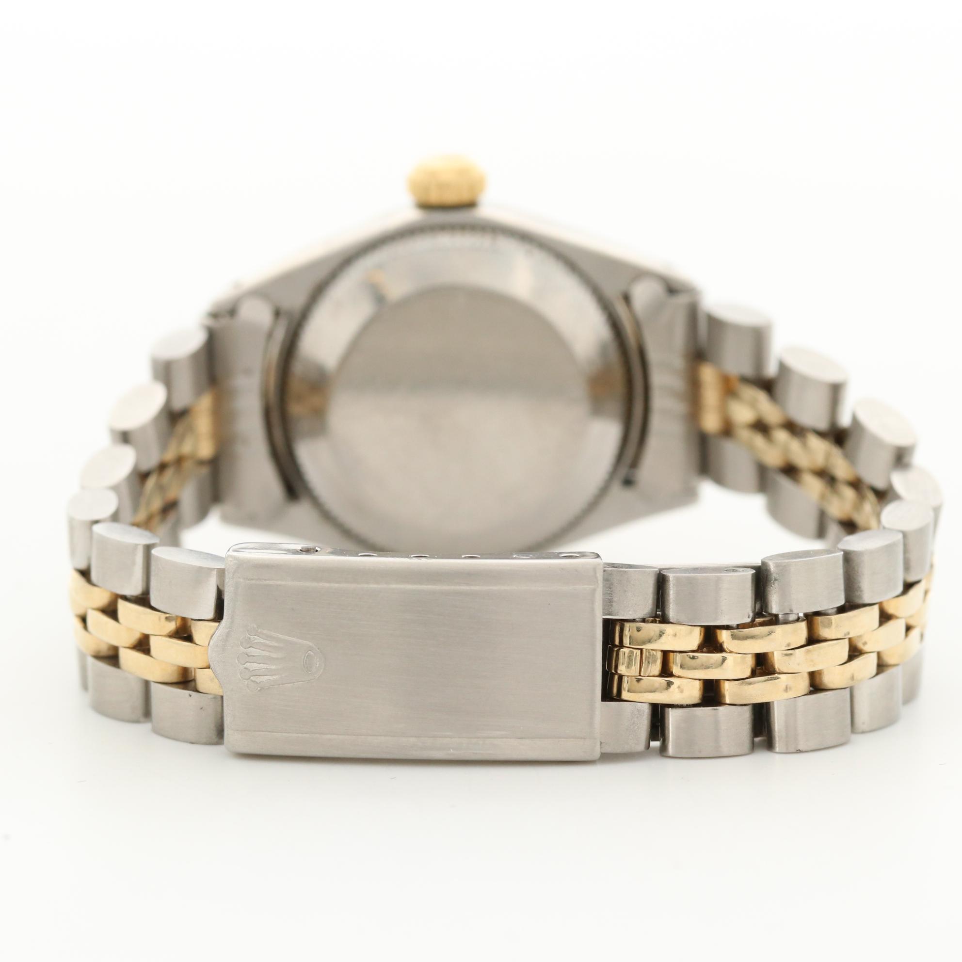 Vintage Rolex Date 14K Gold and Stainless Steel Automatic Watch, 1971