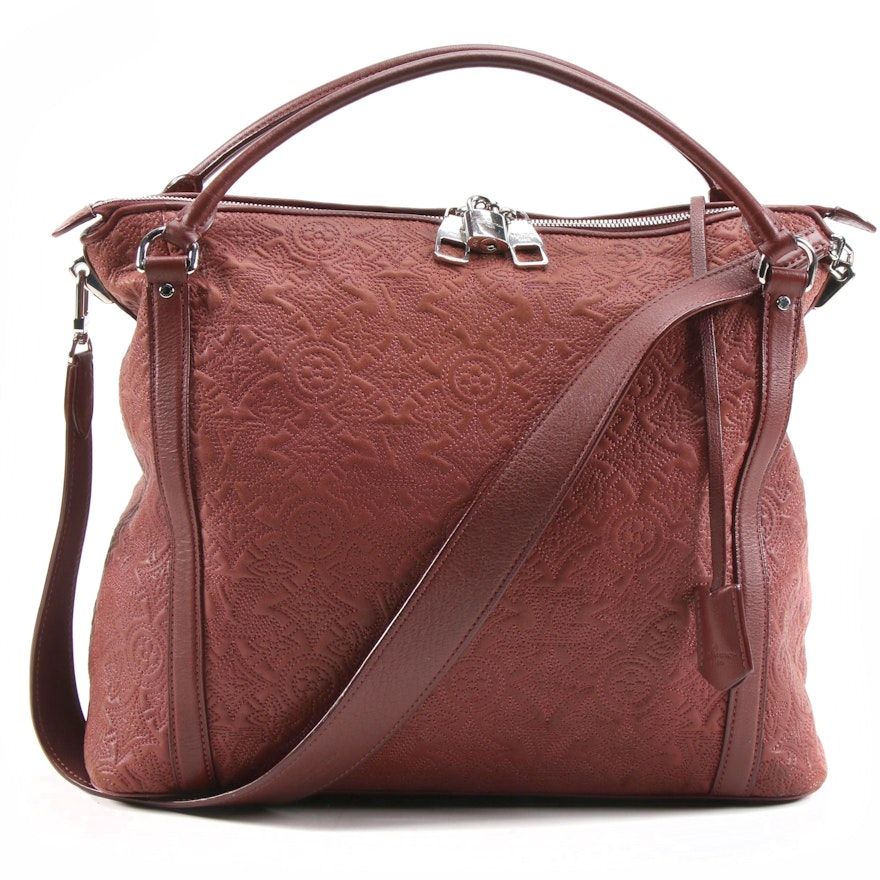 Louis Vuitton Ixia MM Bag in Monogram Cerise Antheia Lambskin Leather
