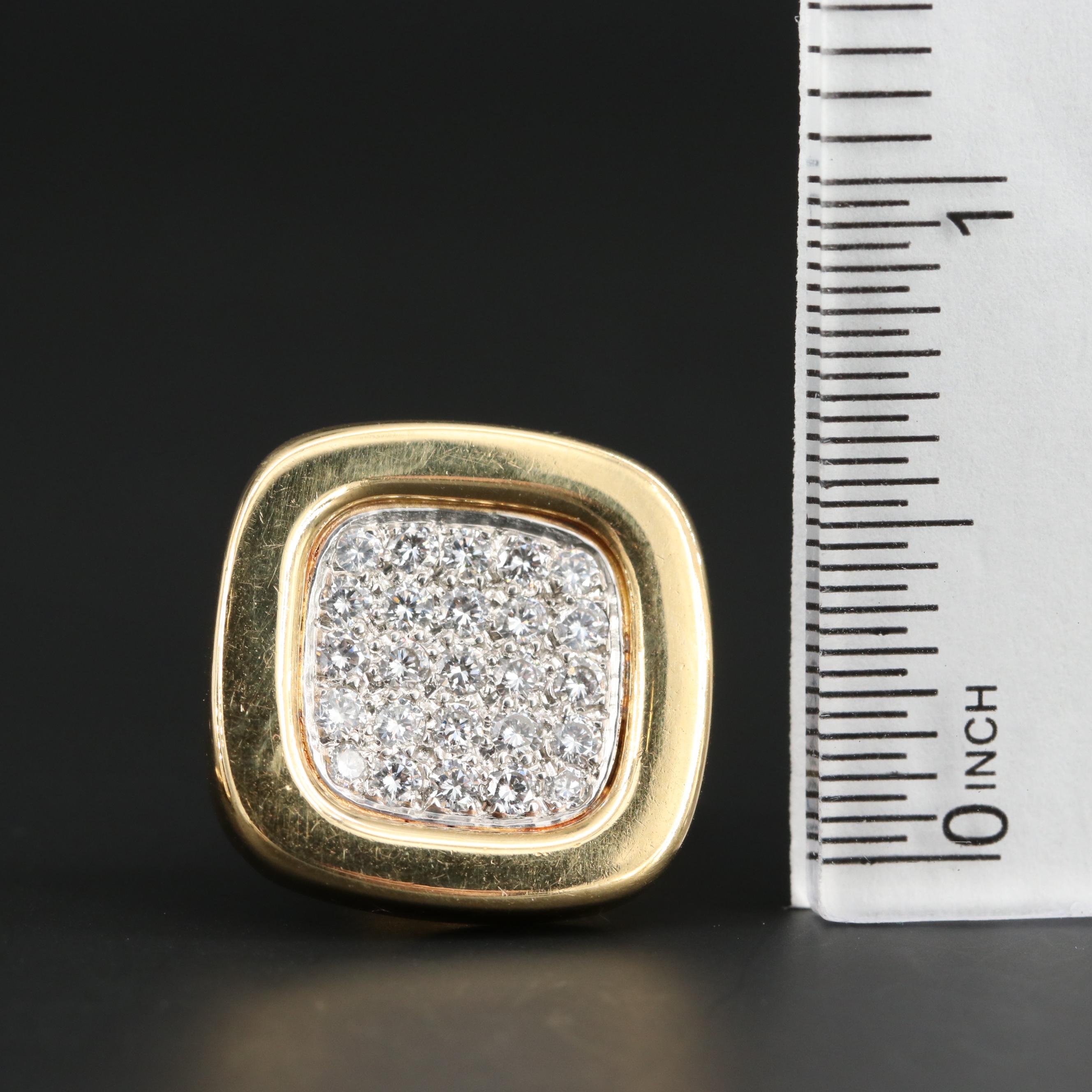 Wyndham Leigh 18K and Platinum Diamond Cufflinks with Shirt Studs