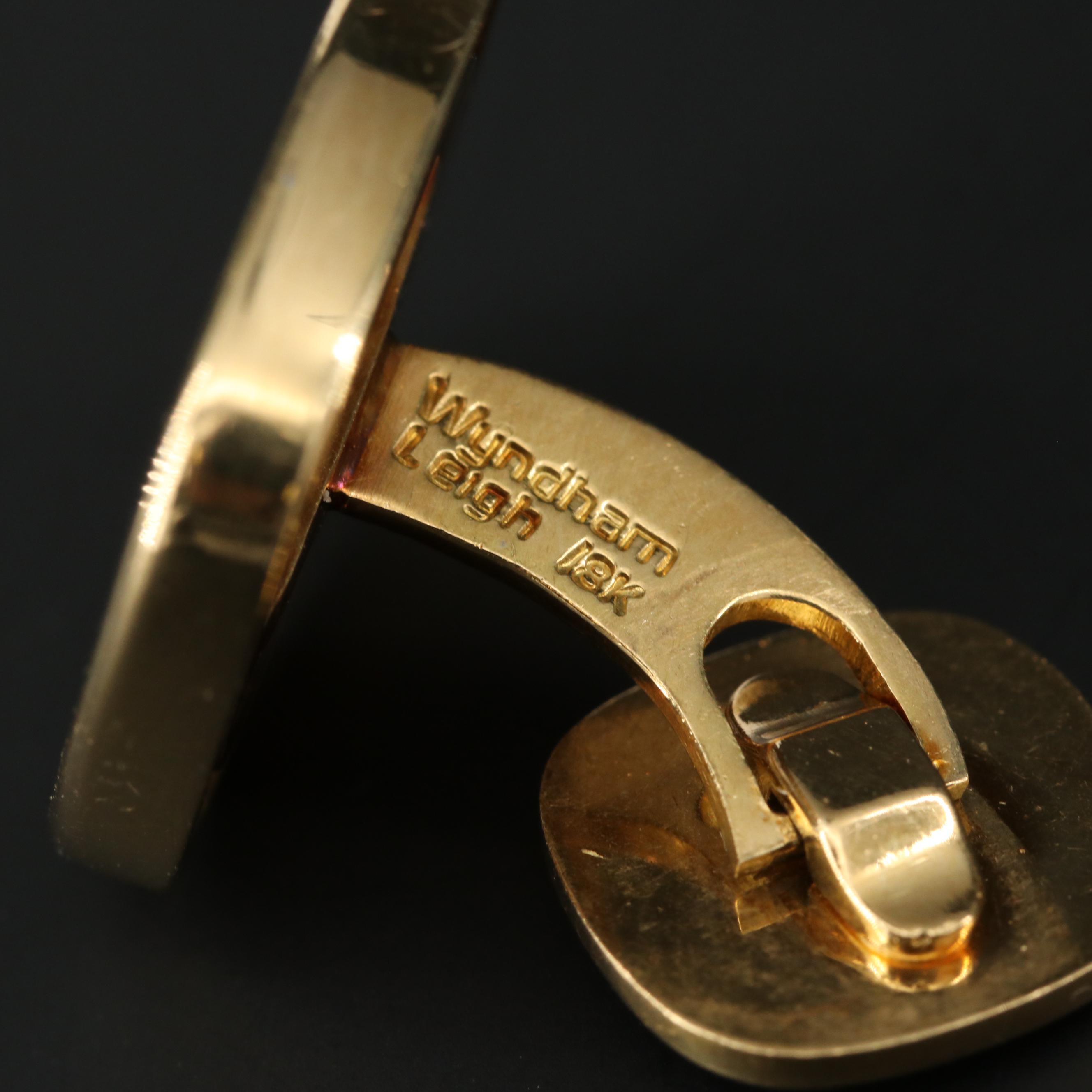 Wyndham Leigh 18K and Platinum Diamond Cufflinks with Shirt Studs