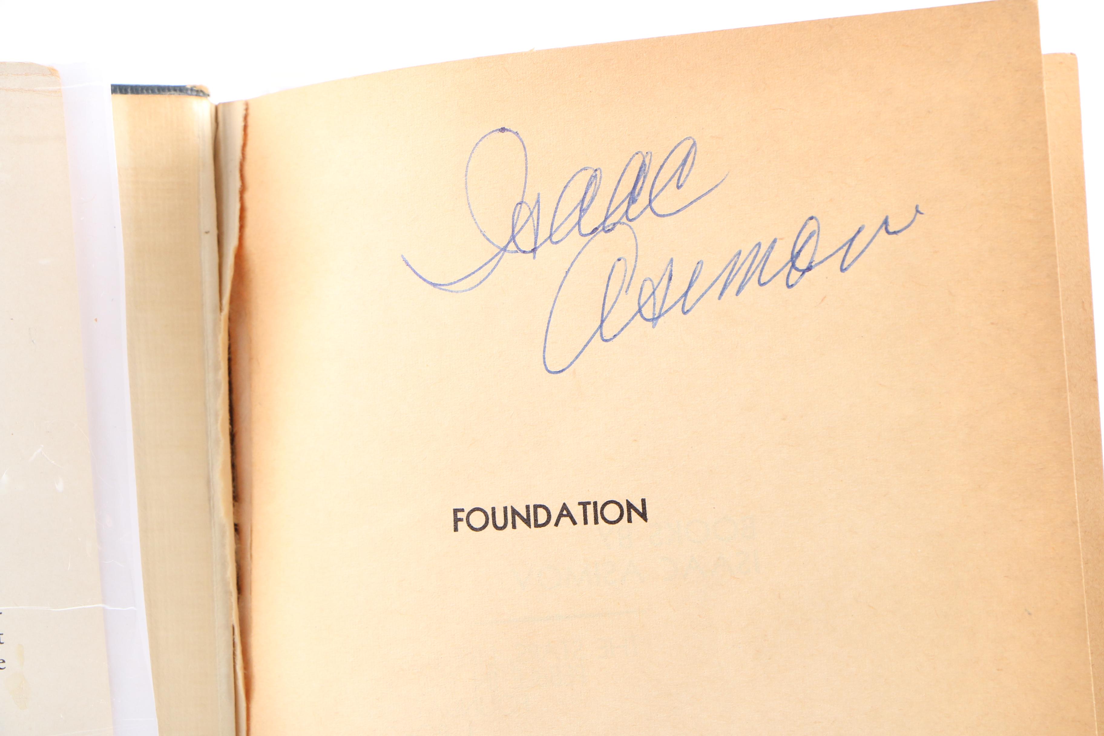 Rare Isaac Asimov Signed First Editions "The Foundation Trilogy"