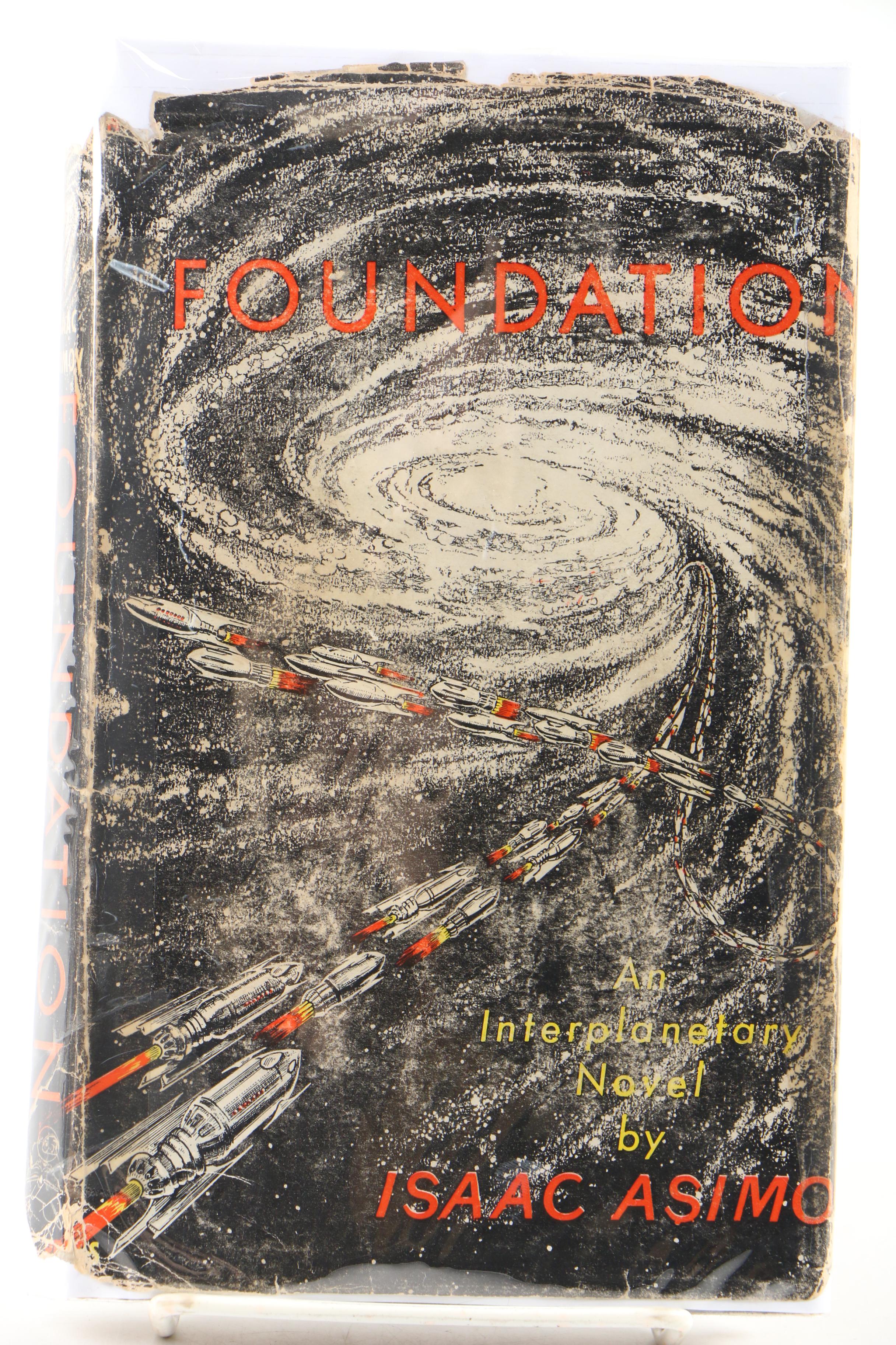 Rare Isaac Asimov Signed First Editions "The Foundation Trilogy"