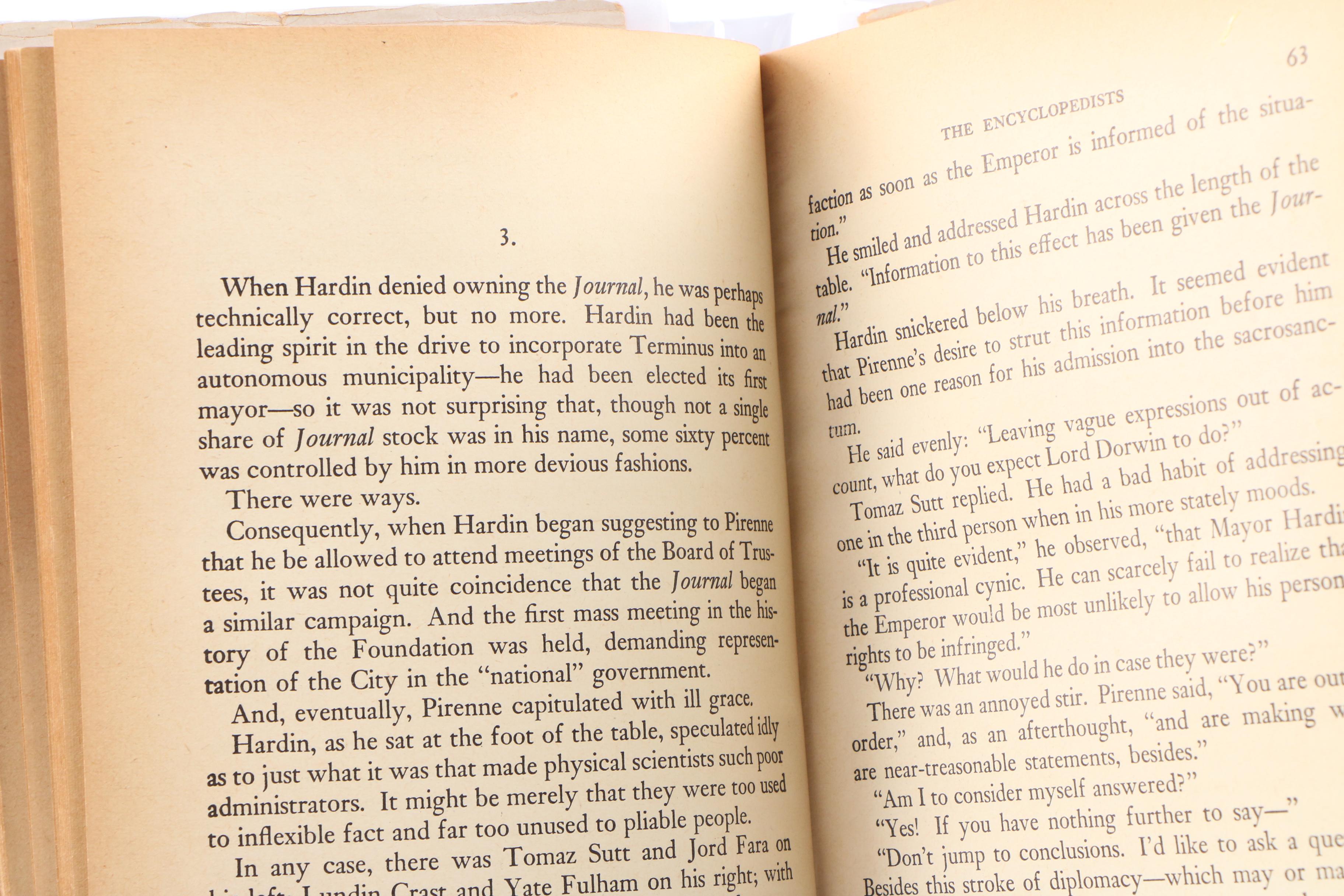 Rare Isaac Asimov Signed First Editions "The Foundation Trilogy"