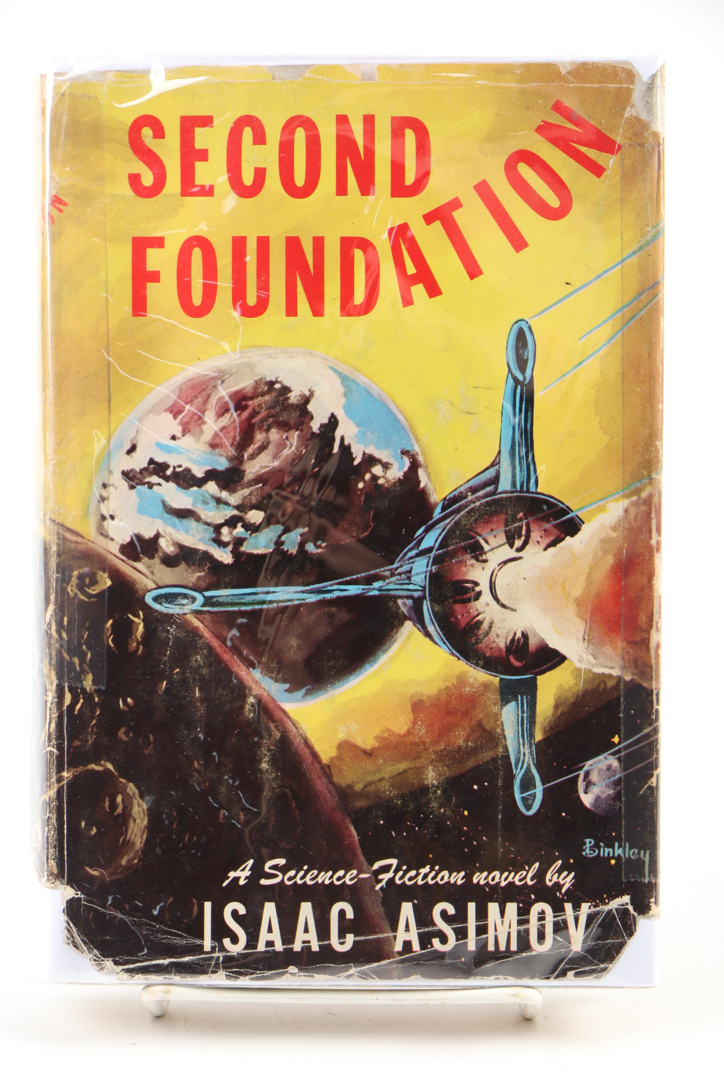 Rare Isaac Asimov Signed First Editions "The Foundation Trilogy"