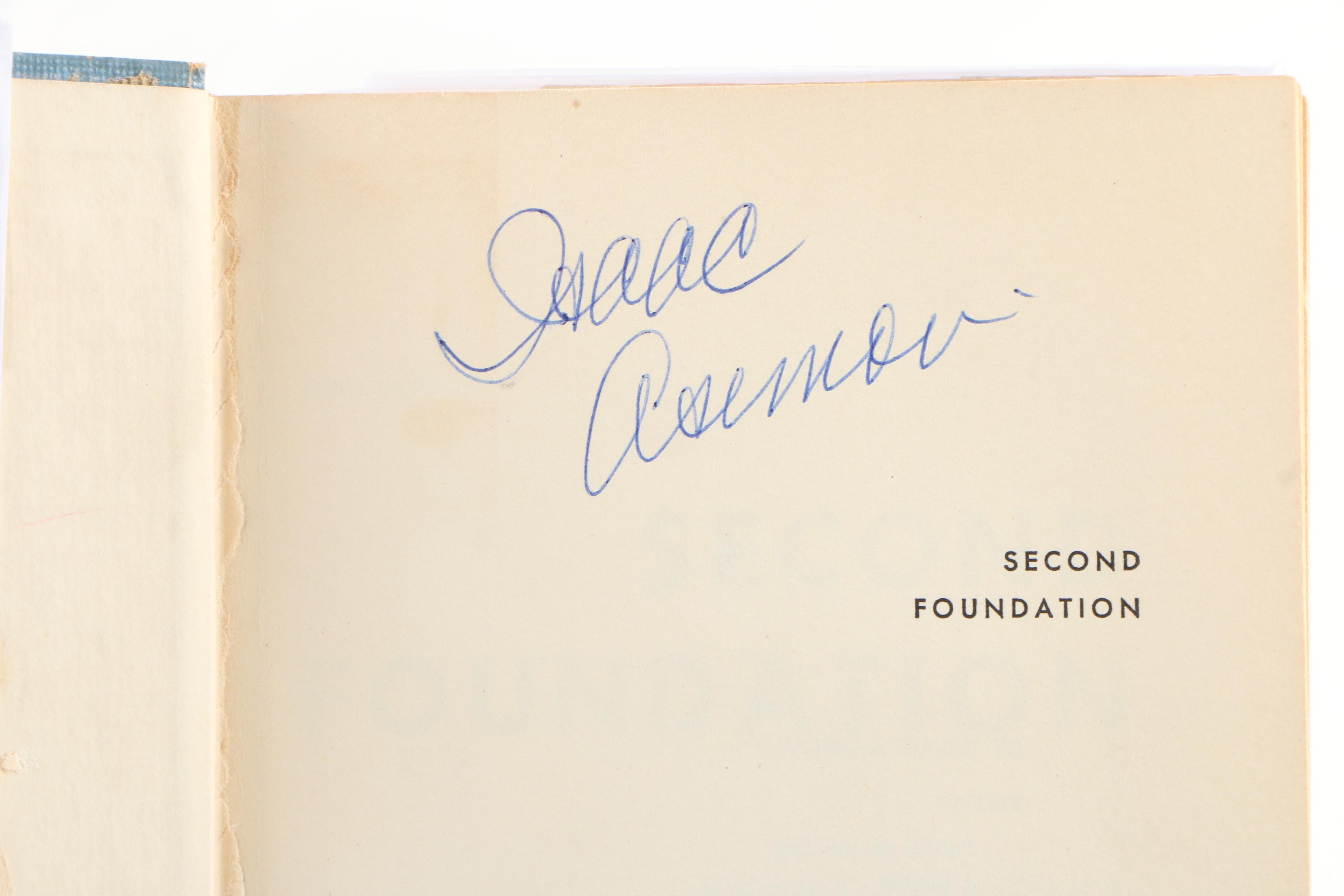 Rare Isaac Asimov Signed First Editions "The Foundation Trilogy"