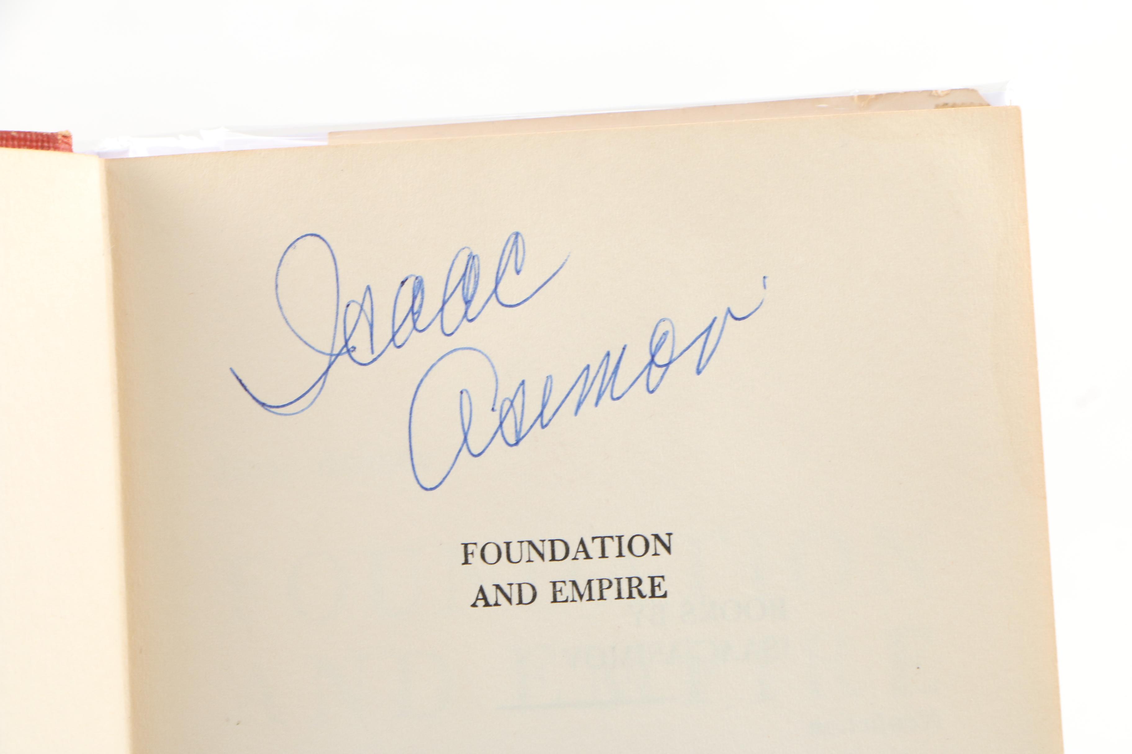 Rare Isaac Asimov Signed First Editions "The Foundation Trilogy"