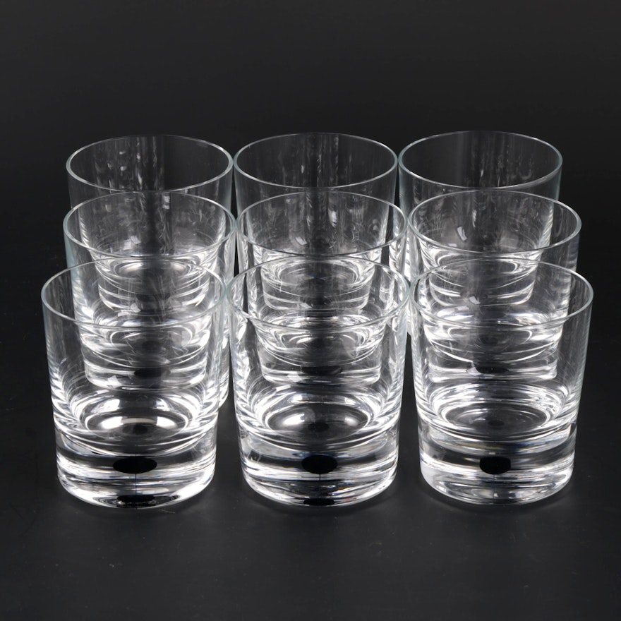 Orrefors "Intermezzo Blue" Crystal Old Fashioned Glasses