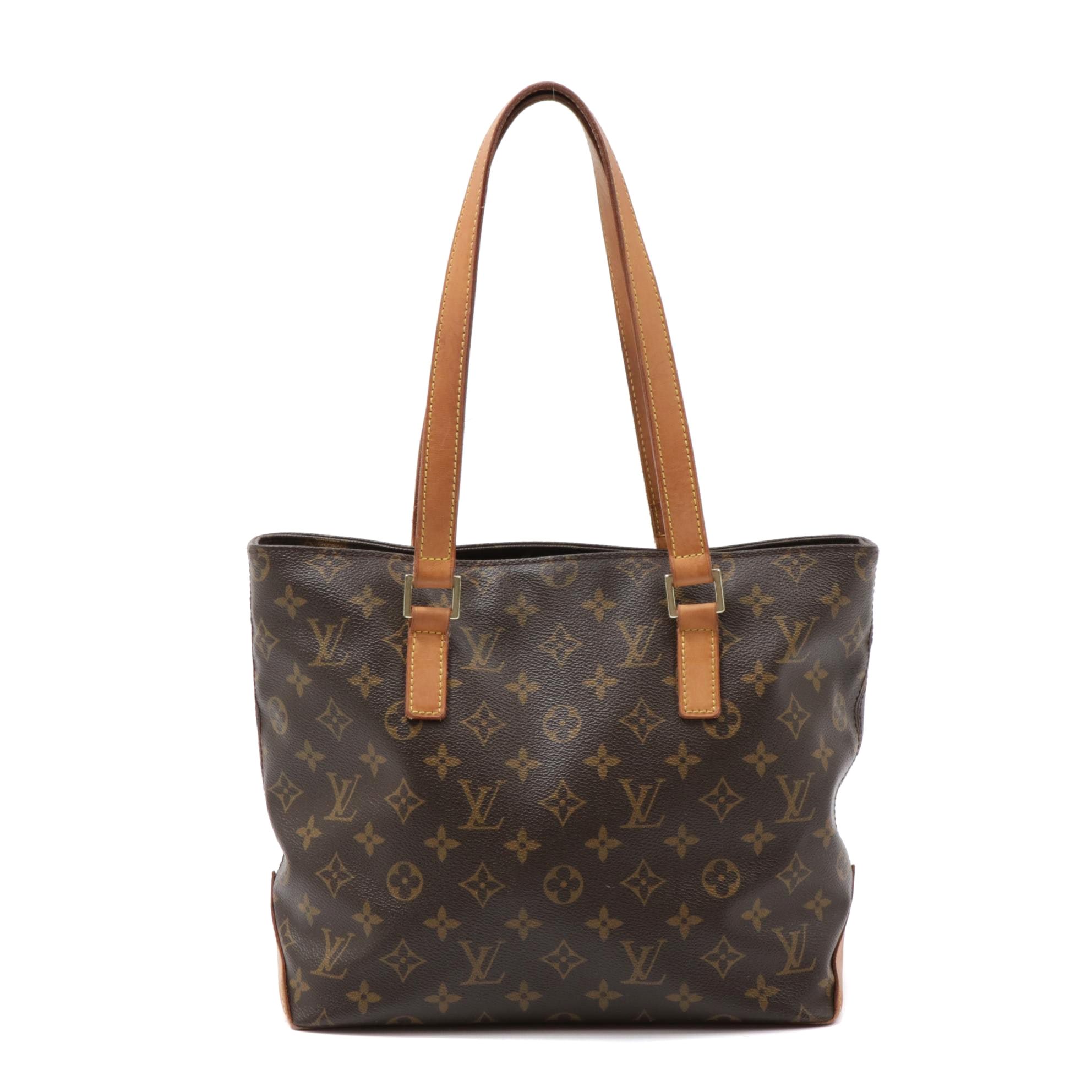 Louis Vuitton Cabas Piano Tote Bag in Monogram Canvas and Vachetta Leather