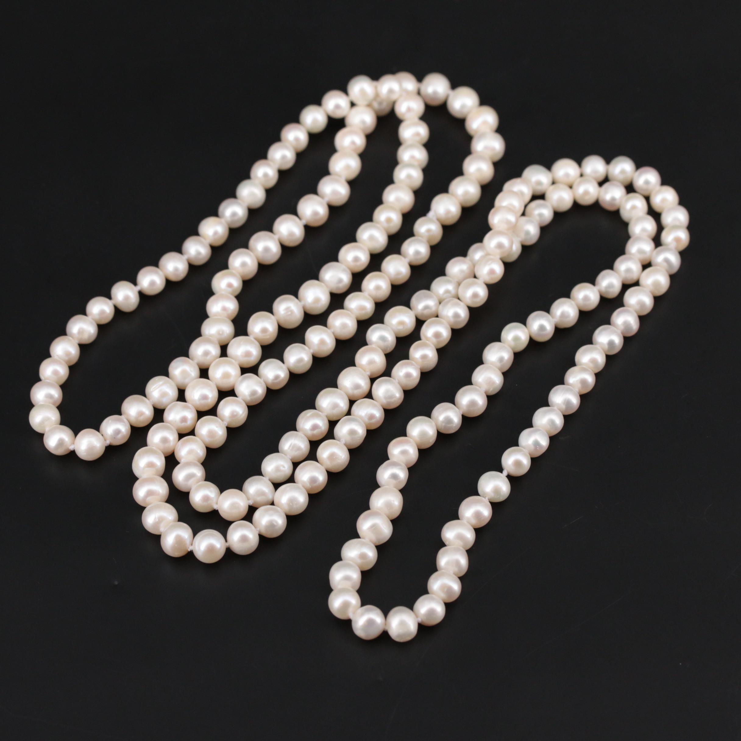 Endless Cultured Pearl Necklace