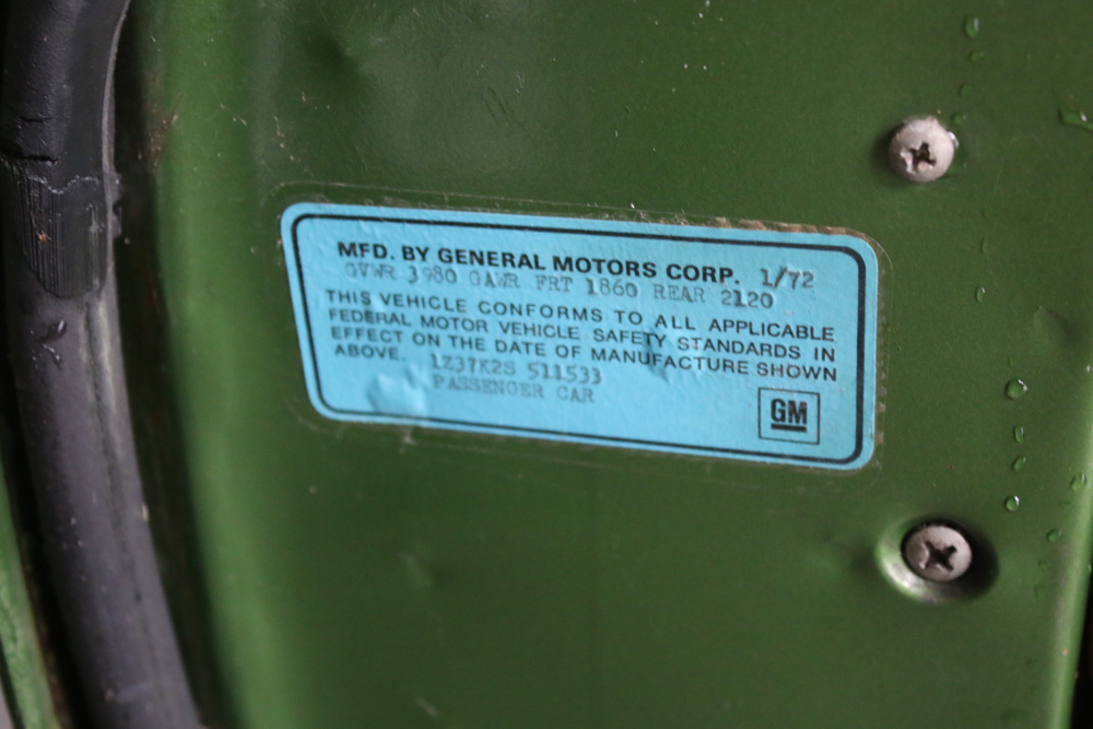 1972 Chevrolet Corvette Stingray Sport Coupe in "Elkhart Green"