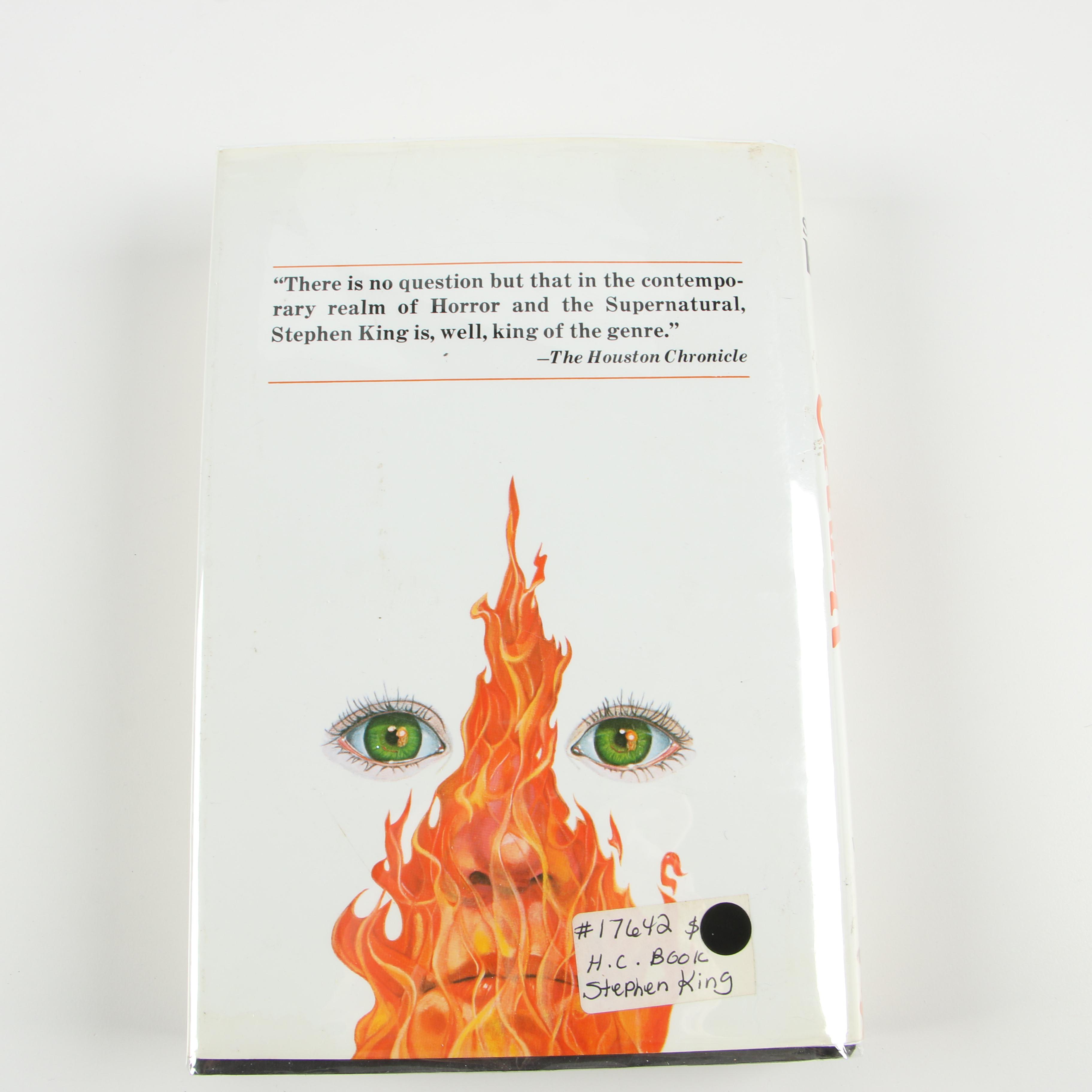 "Firestarter" Book Club Edition by Stephen King, 1980