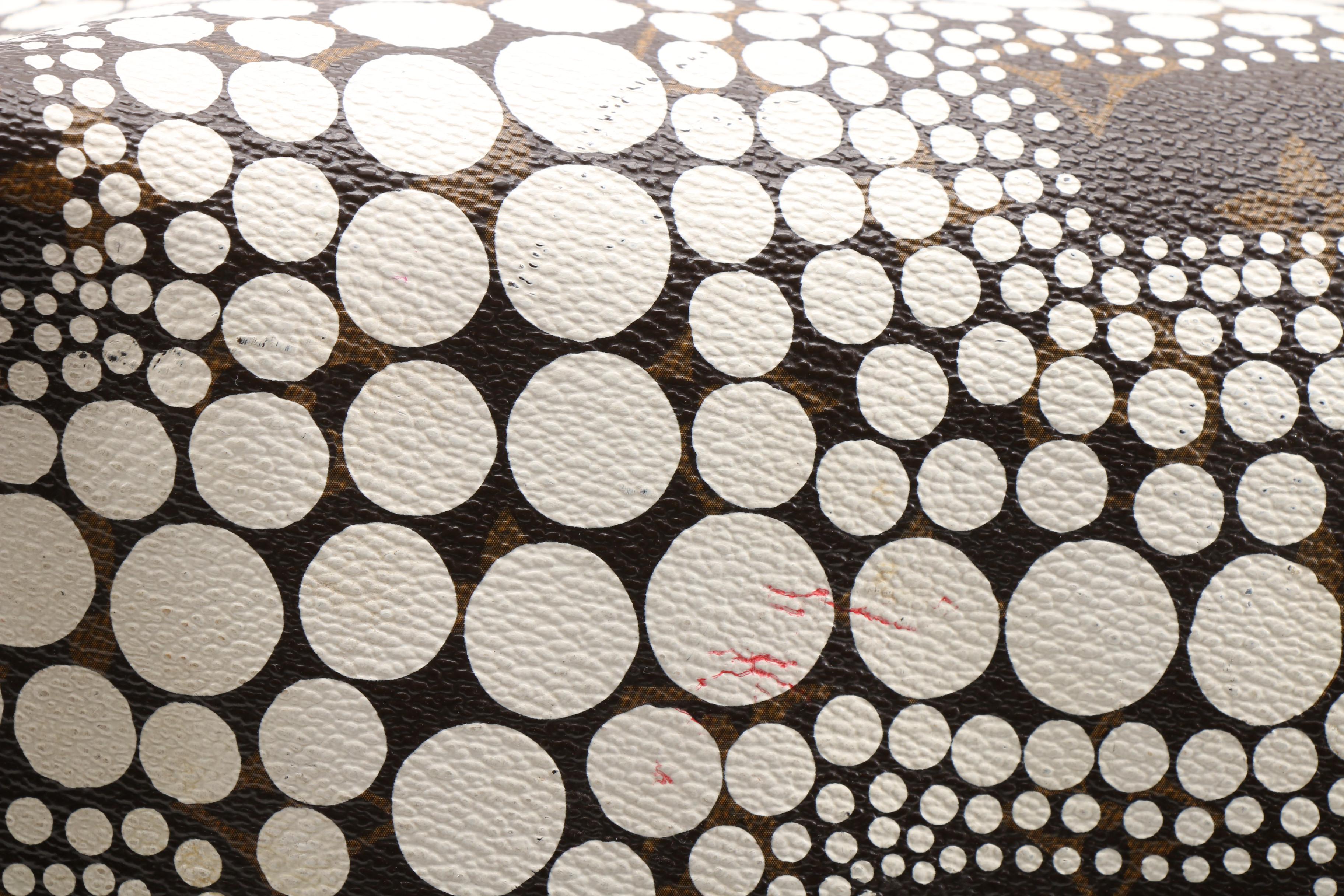 Louis Vuitton Limited Edition Yayoi Kusama Speedy Town 30 Bag in Monogram Canvas