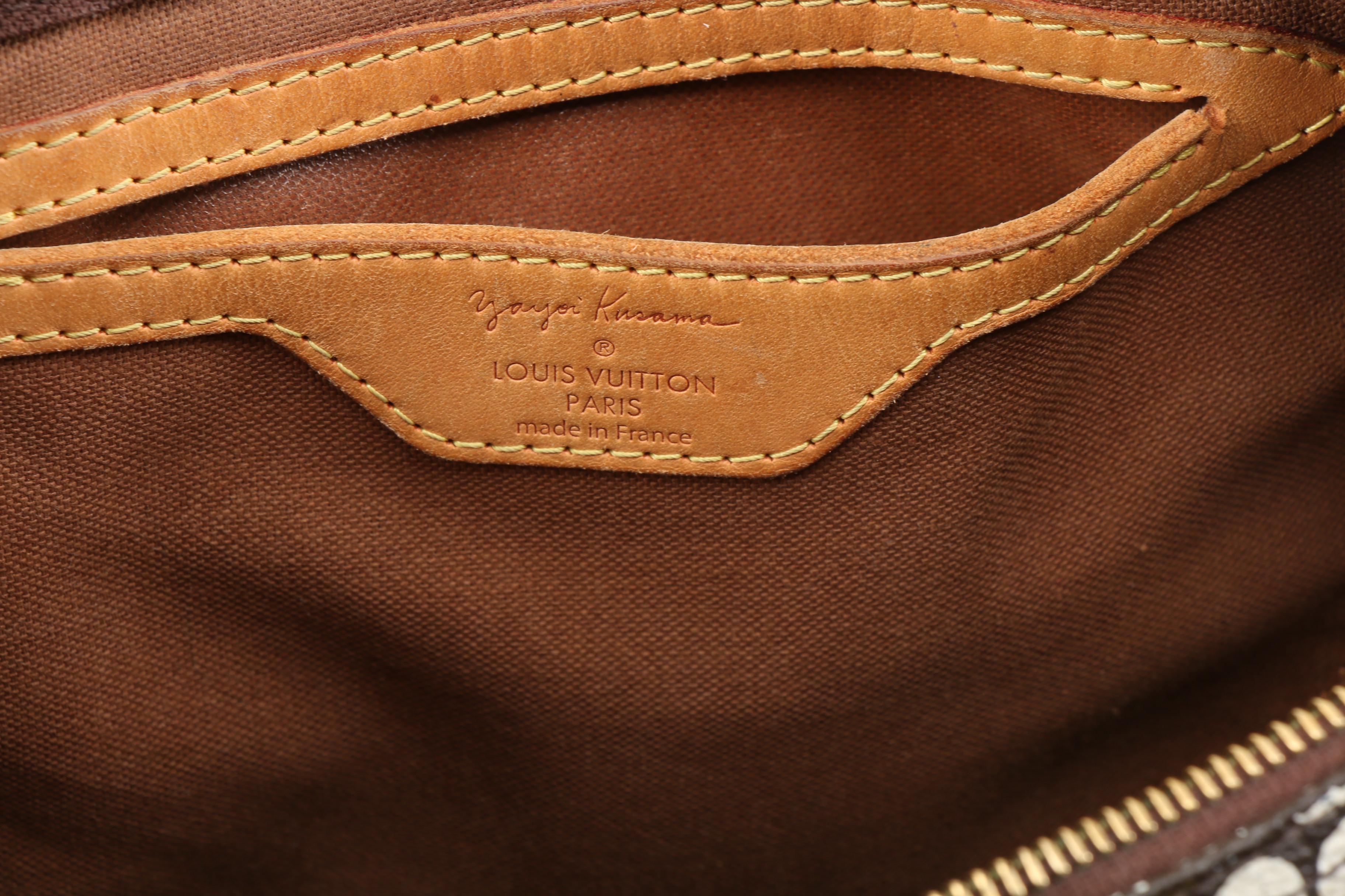 Louis Vuitton Limited Edition Yayoi Kusama Speedy Town 30 Bag in Monogram Canvas